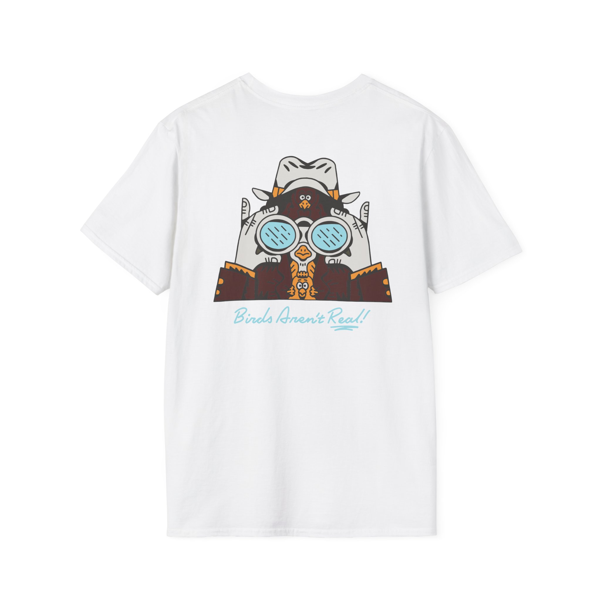 Birds Arent Real Trench Coat Hemp Unisex Softstyle T-Shirt
