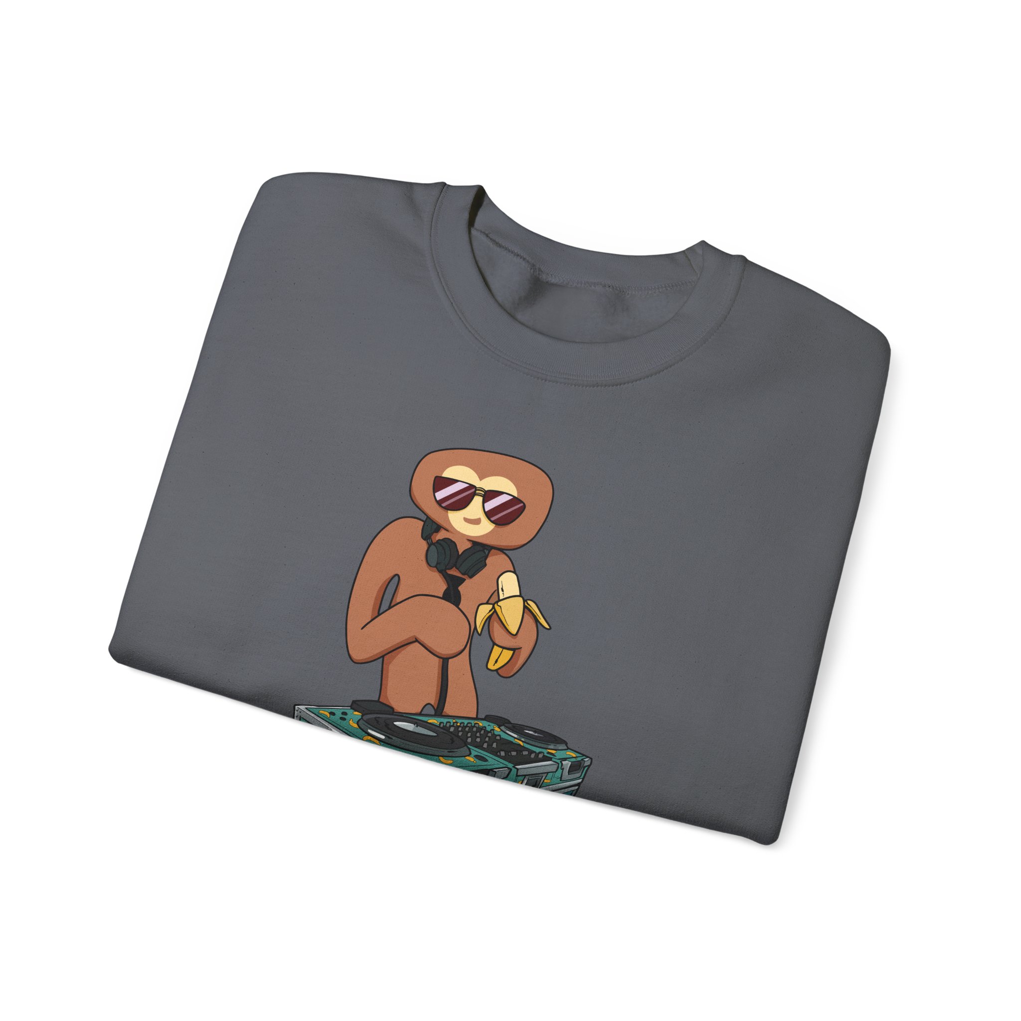 Spoonkid Dj Monke Unisex Heavy Blendâ„¢ Crewneck Sweatshirt