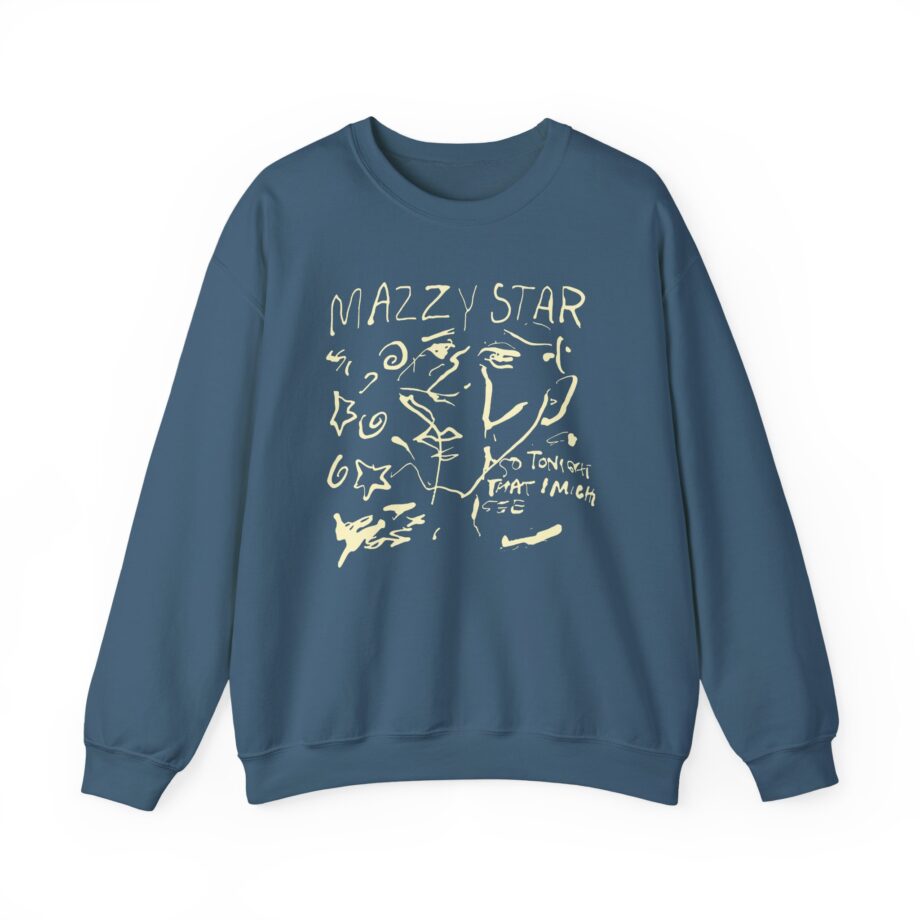 Binchtopia Max Wearing Mazzy Star 90s Unisex Heavy Blend™ Crewneck Sweatshirt