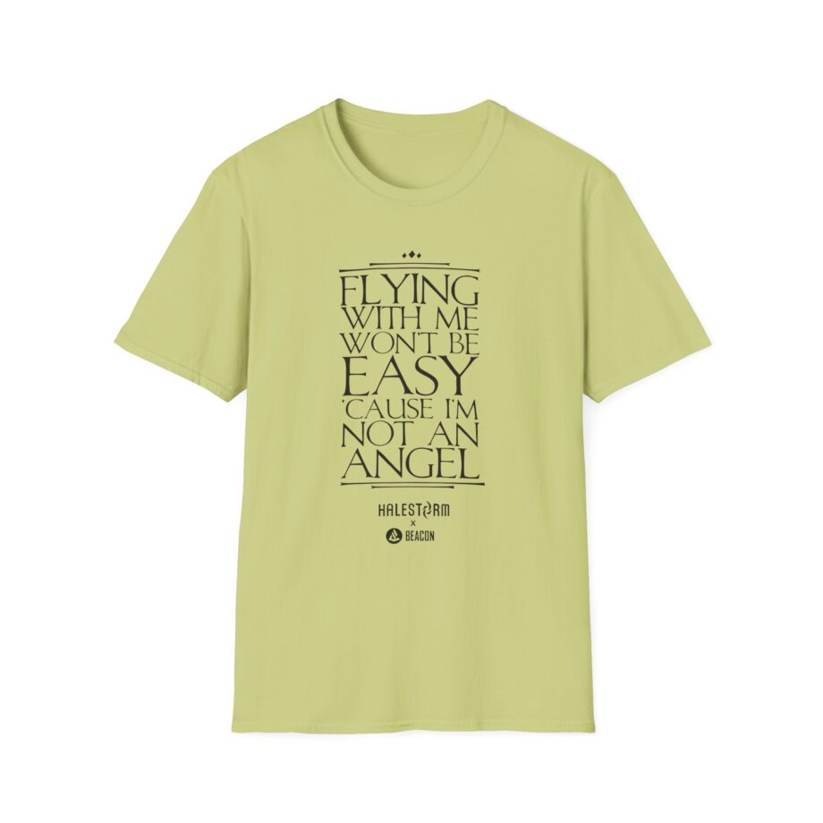 Halestorm Flying With Me Won't Be Easy 'cause I'm Not an Angel Unisex Softstyle T-Shirt