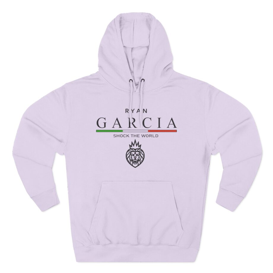 Ryan Garcia shock the world Three-Panel Fleece Hoodie