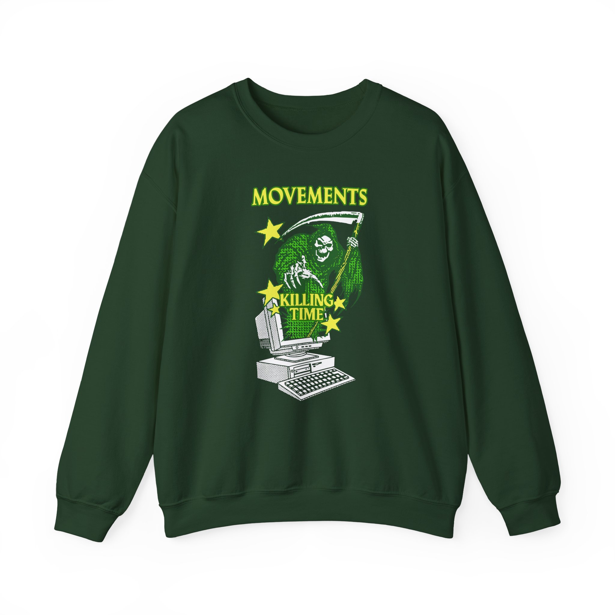Movements Killing Time Grim Reaper Unisex Heavy Blendâ„¢ Crewneck Sweatshirt