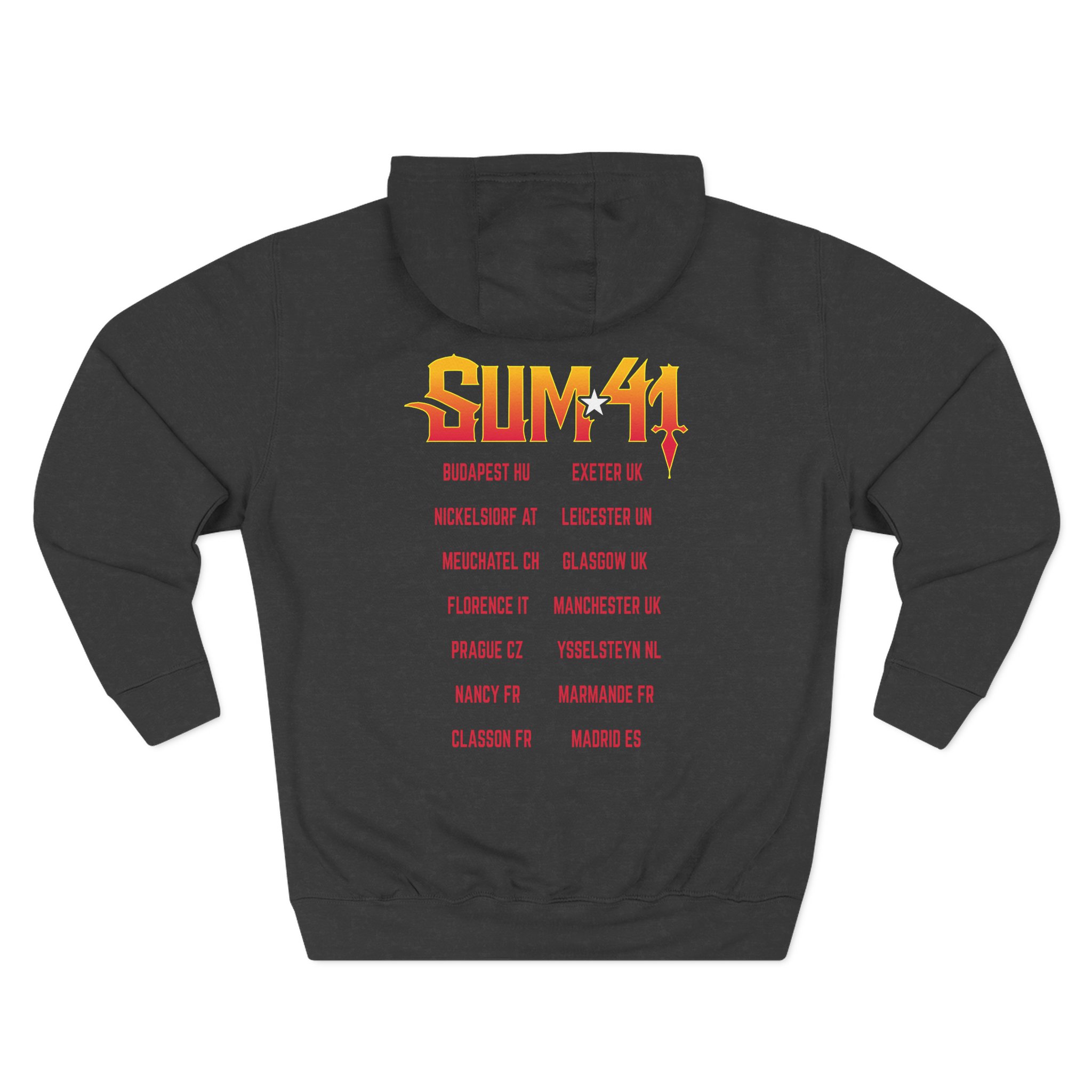 Sum 41 Out for Blood Three-Panel Fleece Hoodie