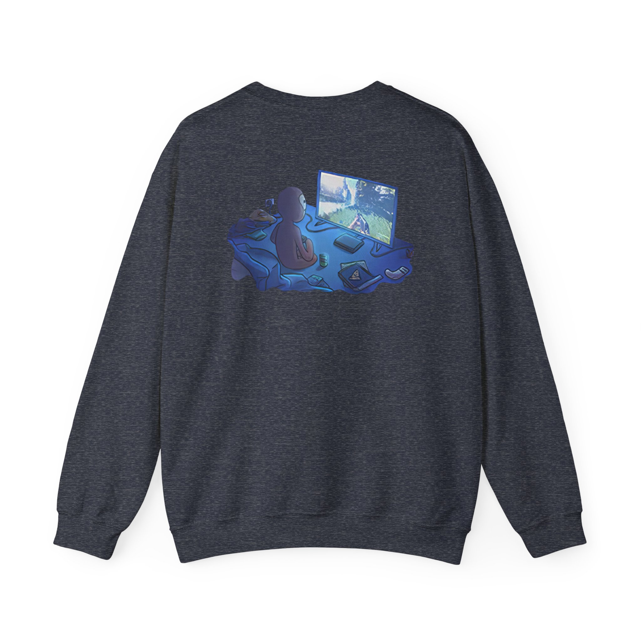 Spoonkid  Rust Monke Unisex Heavy Blendâ„¢ Crewneck Sweatshirt