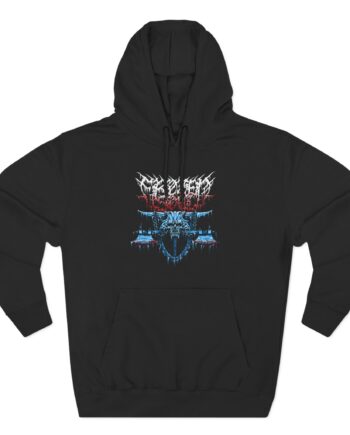 Frozen Soul Long Horn Three-Panel Fleece Hoodie