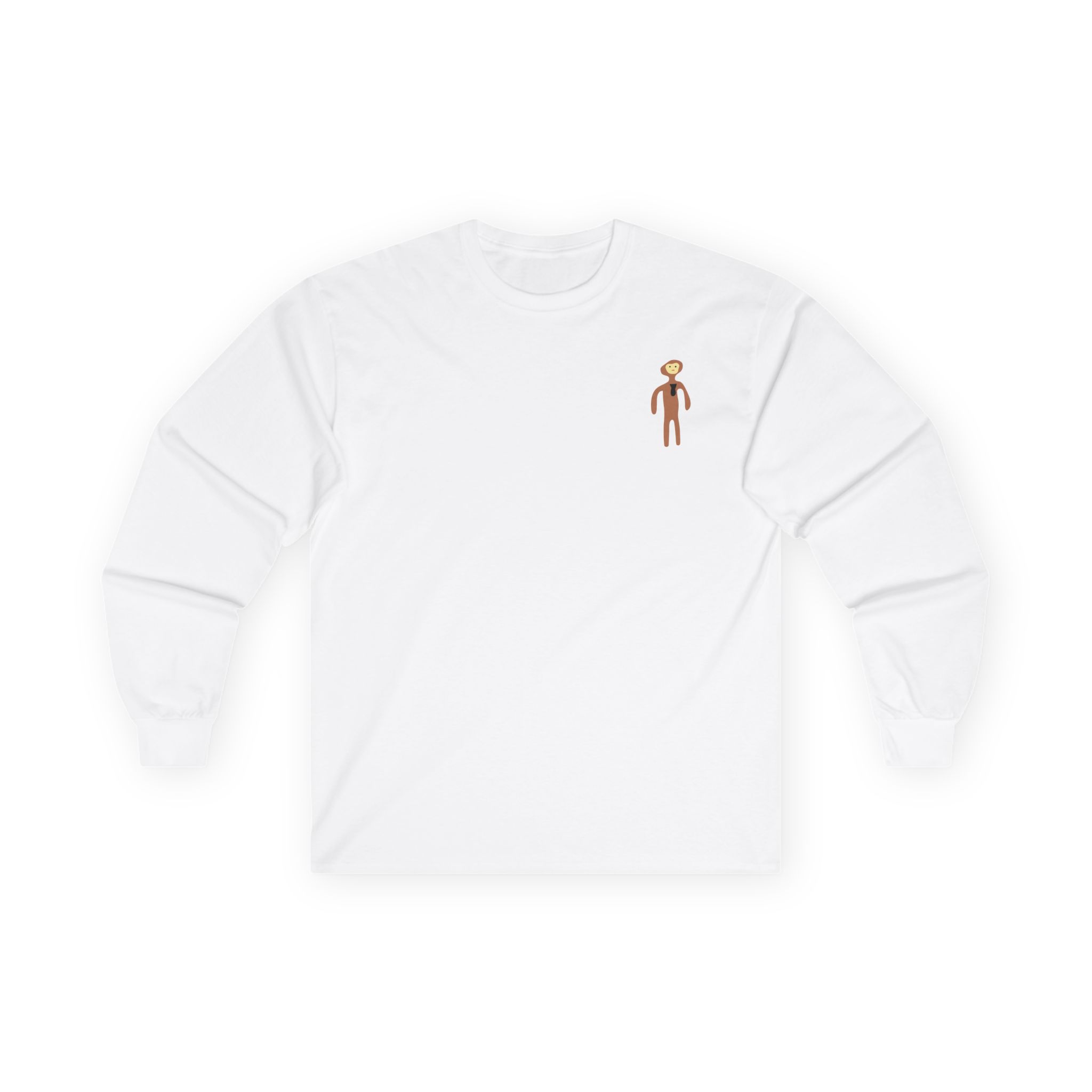 Monke Embroidered Unisex Ultra Cotton Long Sleeve Tee