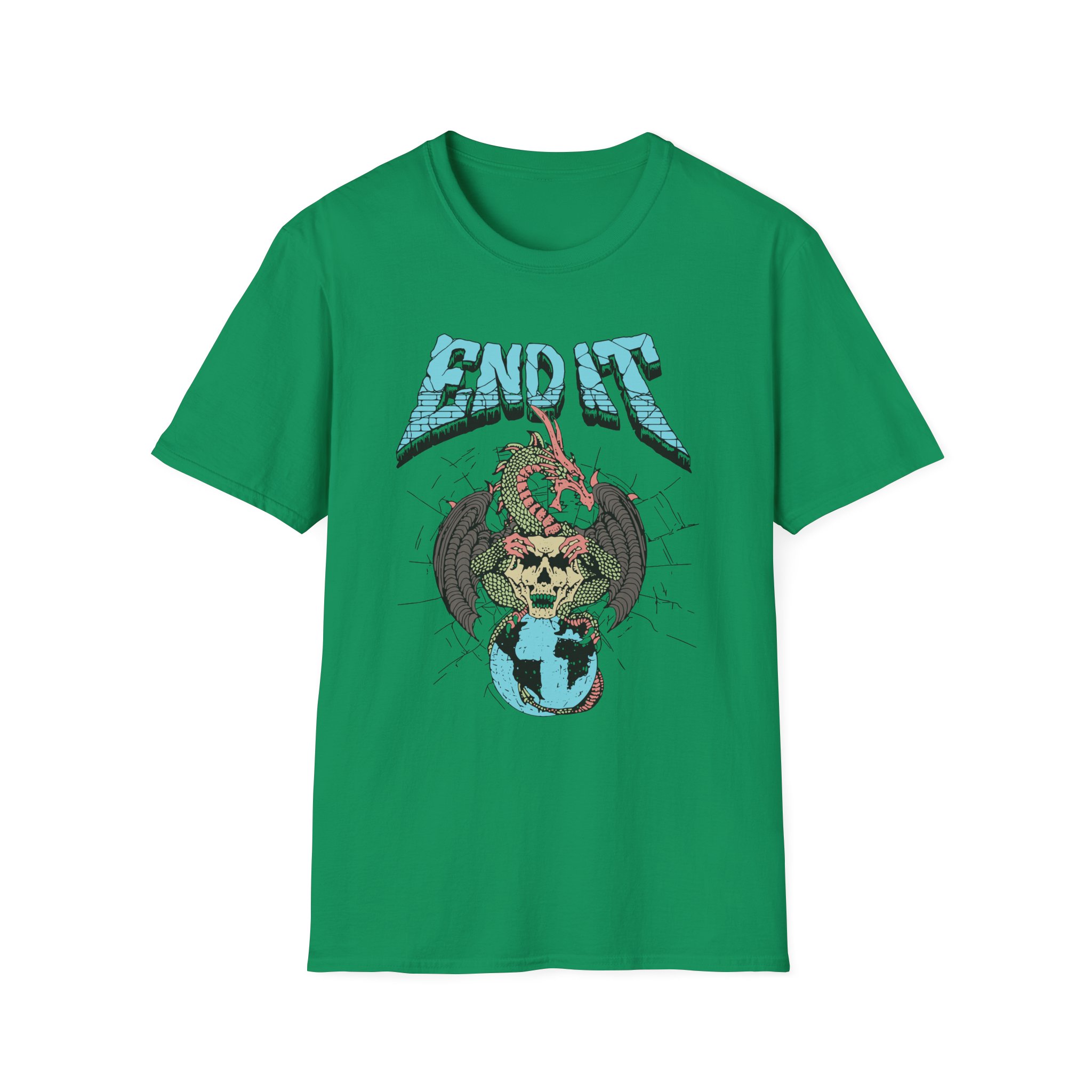 End It Dragon Skull Unisex Softstyle T-Shirt