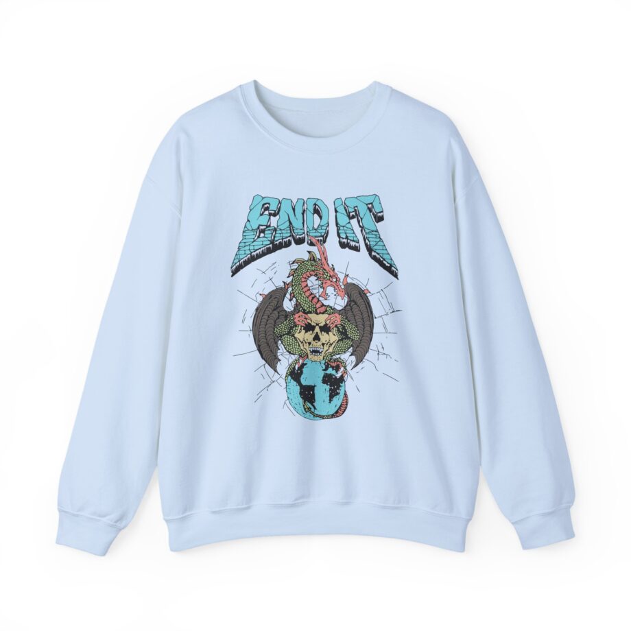 End It Dragon Skull Unisex Heavy Blend Crewneck Sweatshirt
