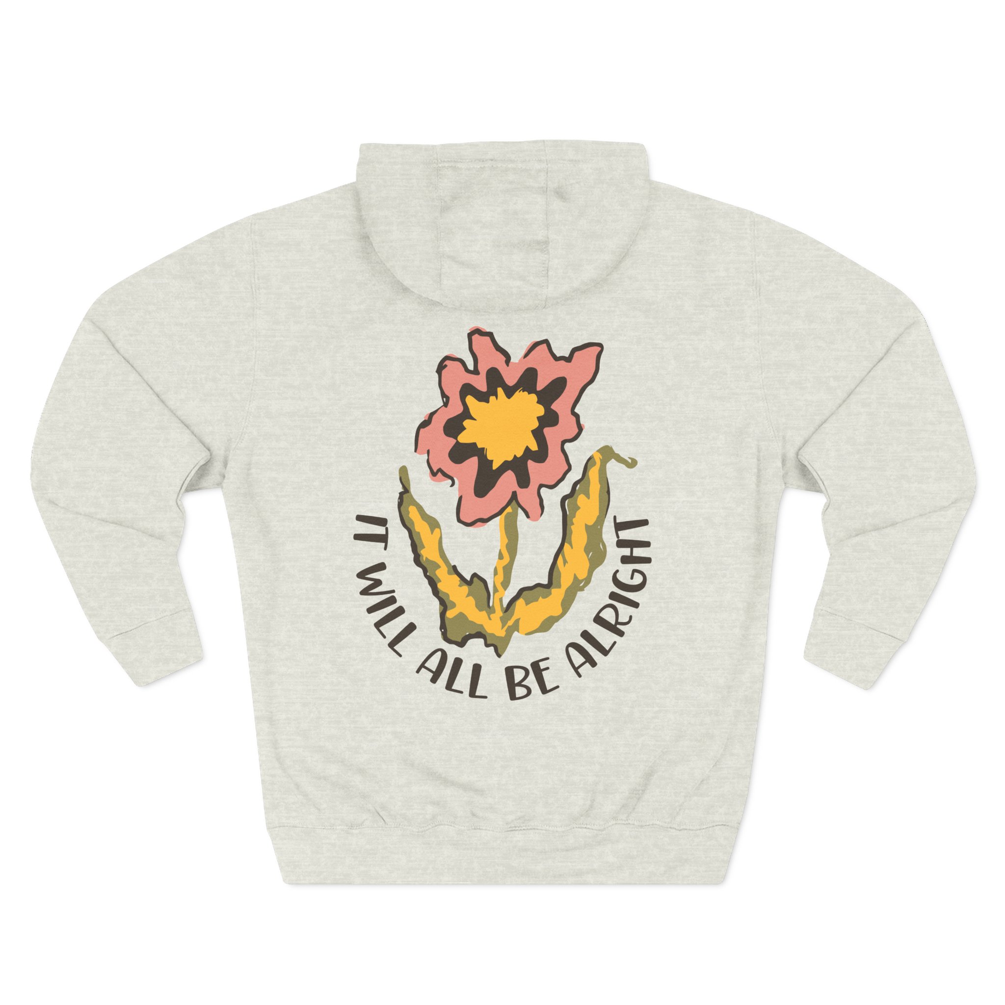 Riderkoo Funny Way of Life Three-Panel Fleece Hoodie