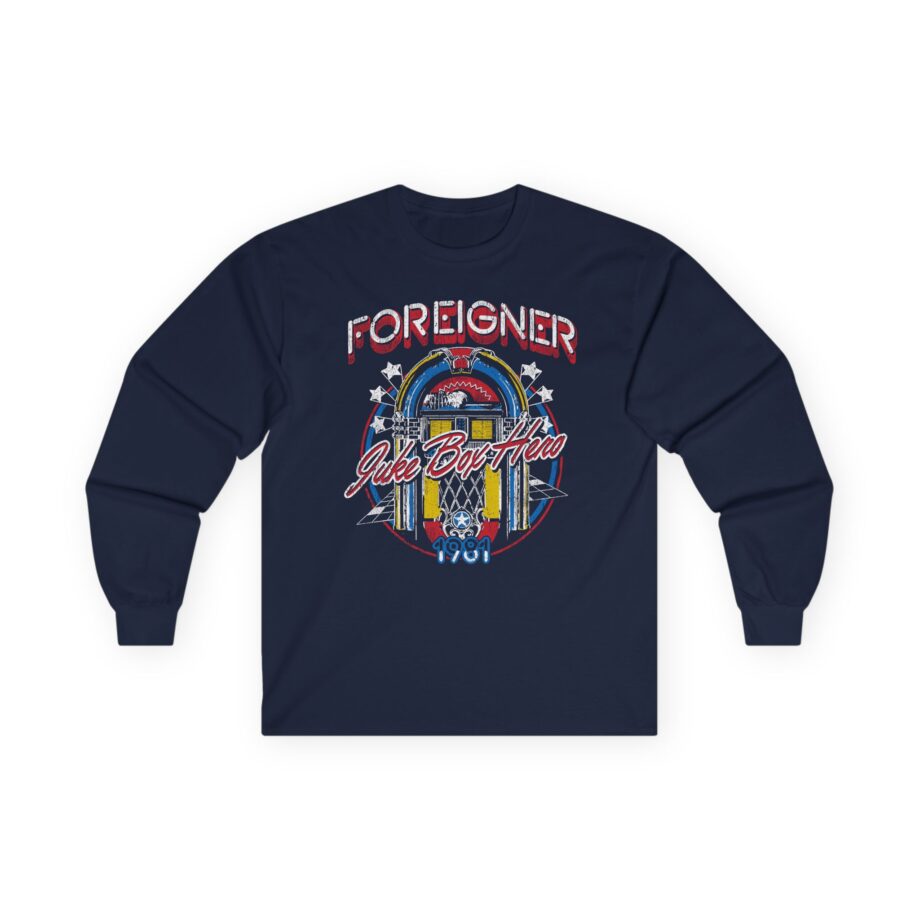 Foreigner Juke Box Hero Unisex Ultra Cotton Long Sleeve Tee
