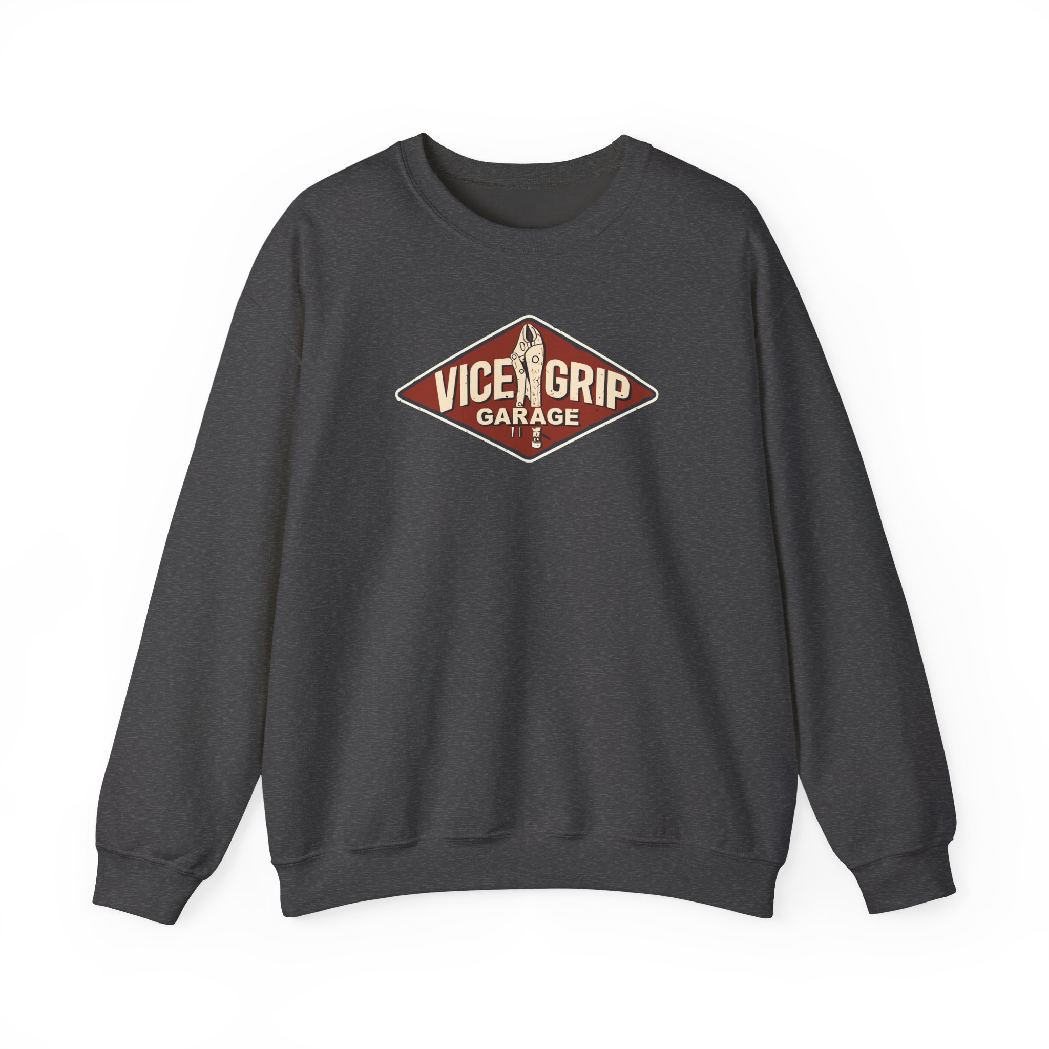 Vicegripgarage Garage Sign Unisex Heavy Blendâ„¢ Crewneck Sweatshirt