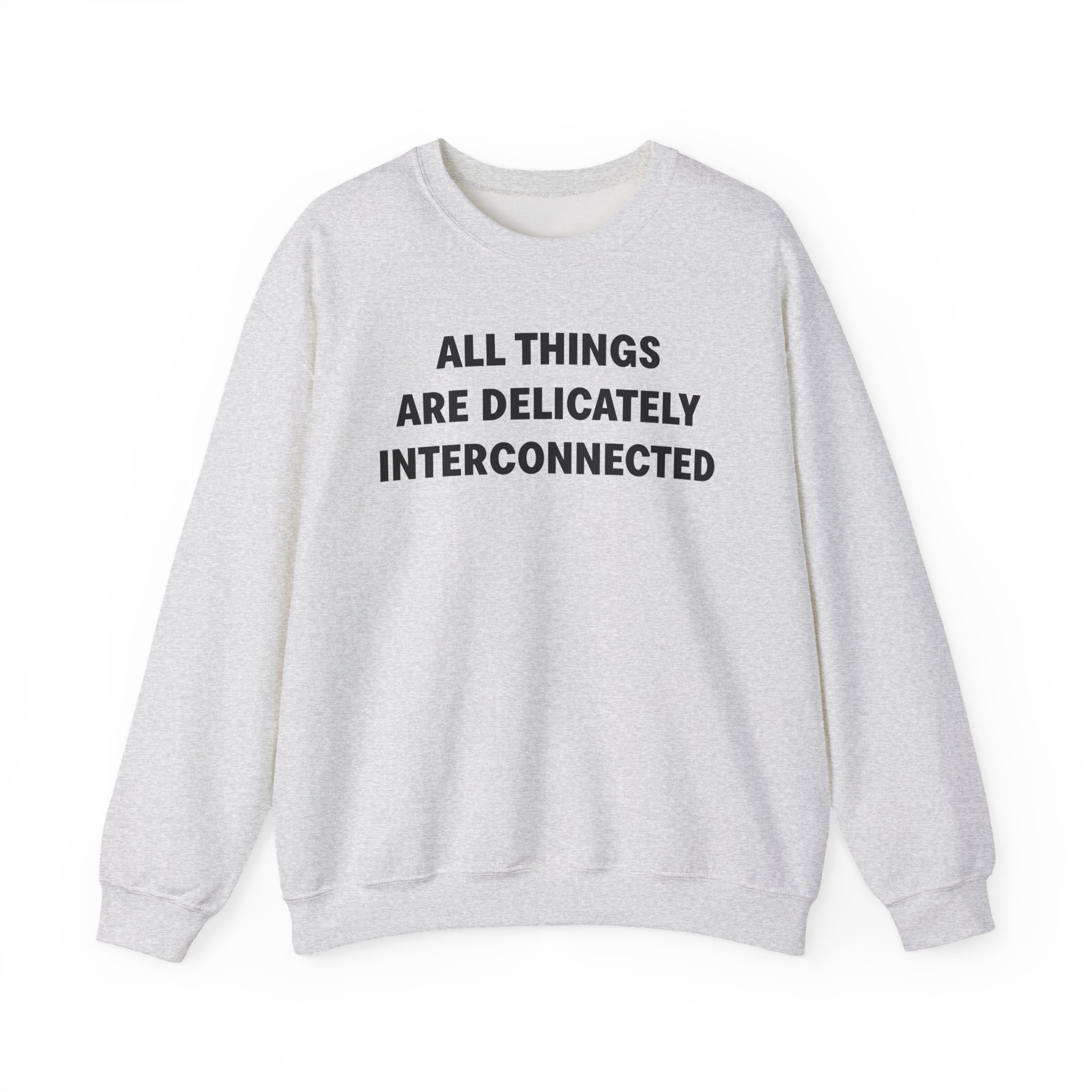 Jenny Holzer All Things Are Delicately Interconnected Unisex Heavy Blendâ„¢ Crewneck Sweatshirt