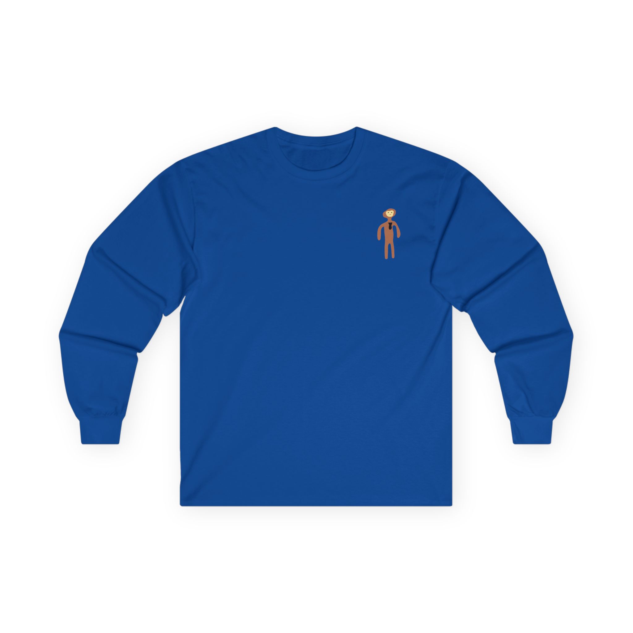 Monke Embroidered Unisex Ultra Cotton Long Sleeve Tee