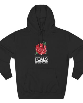 Foals Red Rose Three-Panel Fleece Hoodie