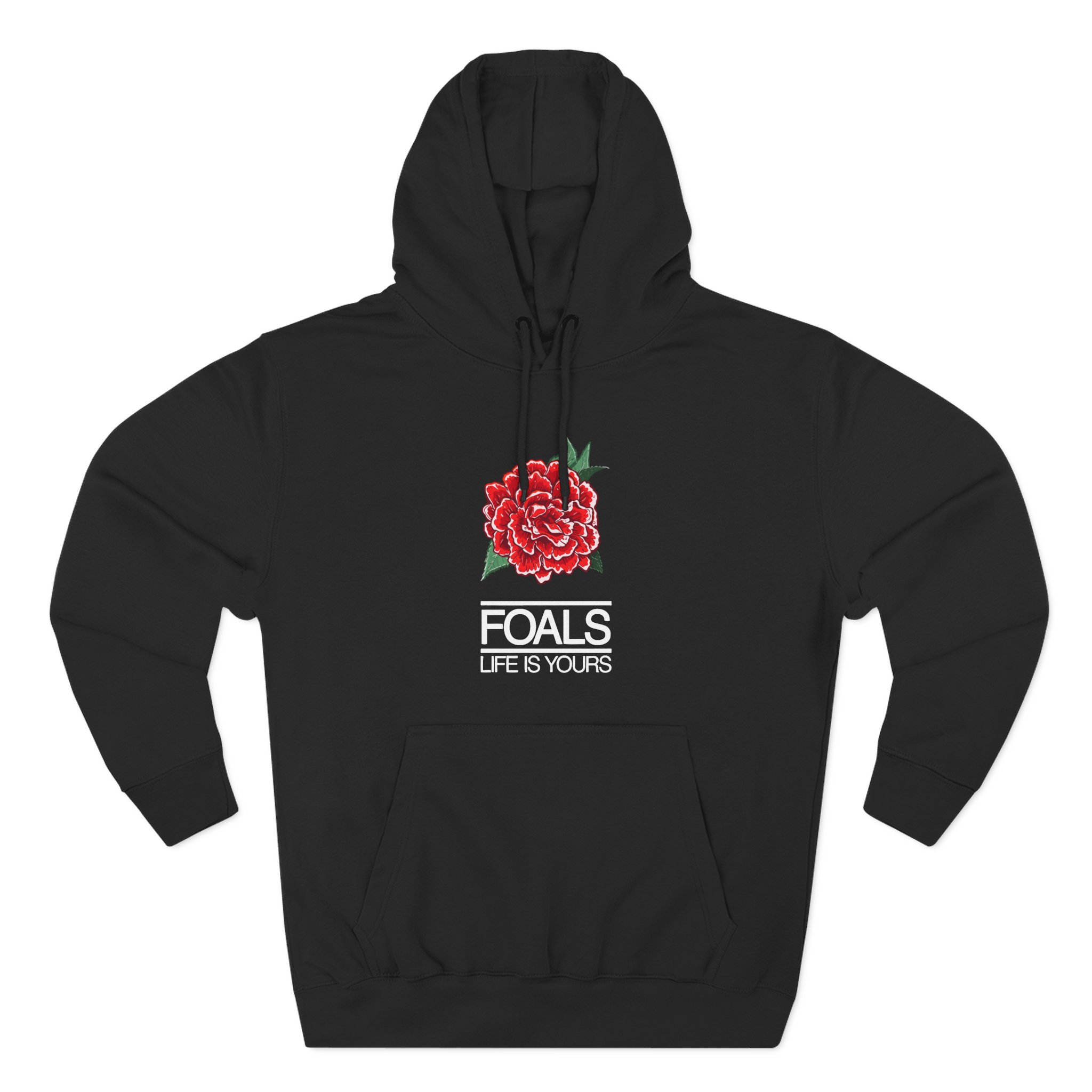 Foals Red Rose Three-Panel Fleece Hoodie