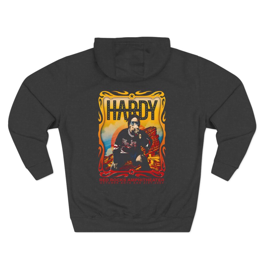Hardy Red Rocks 2024 Three-Panel Fleece Hoodie
