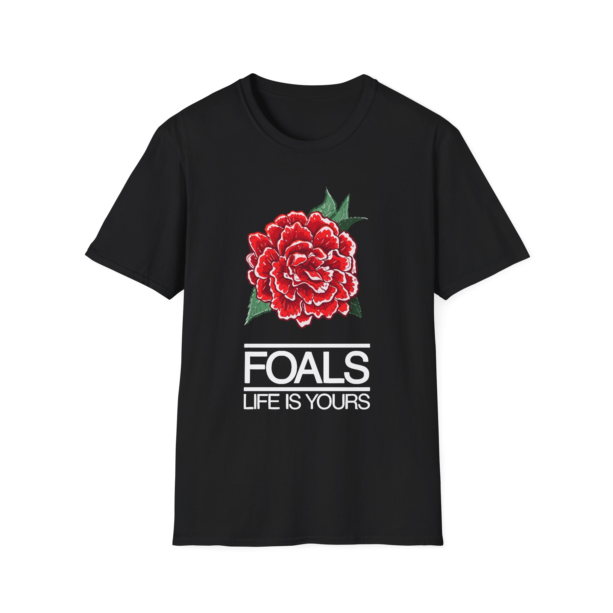 Foals Red Rose Unisex Softstyle T-Shirt