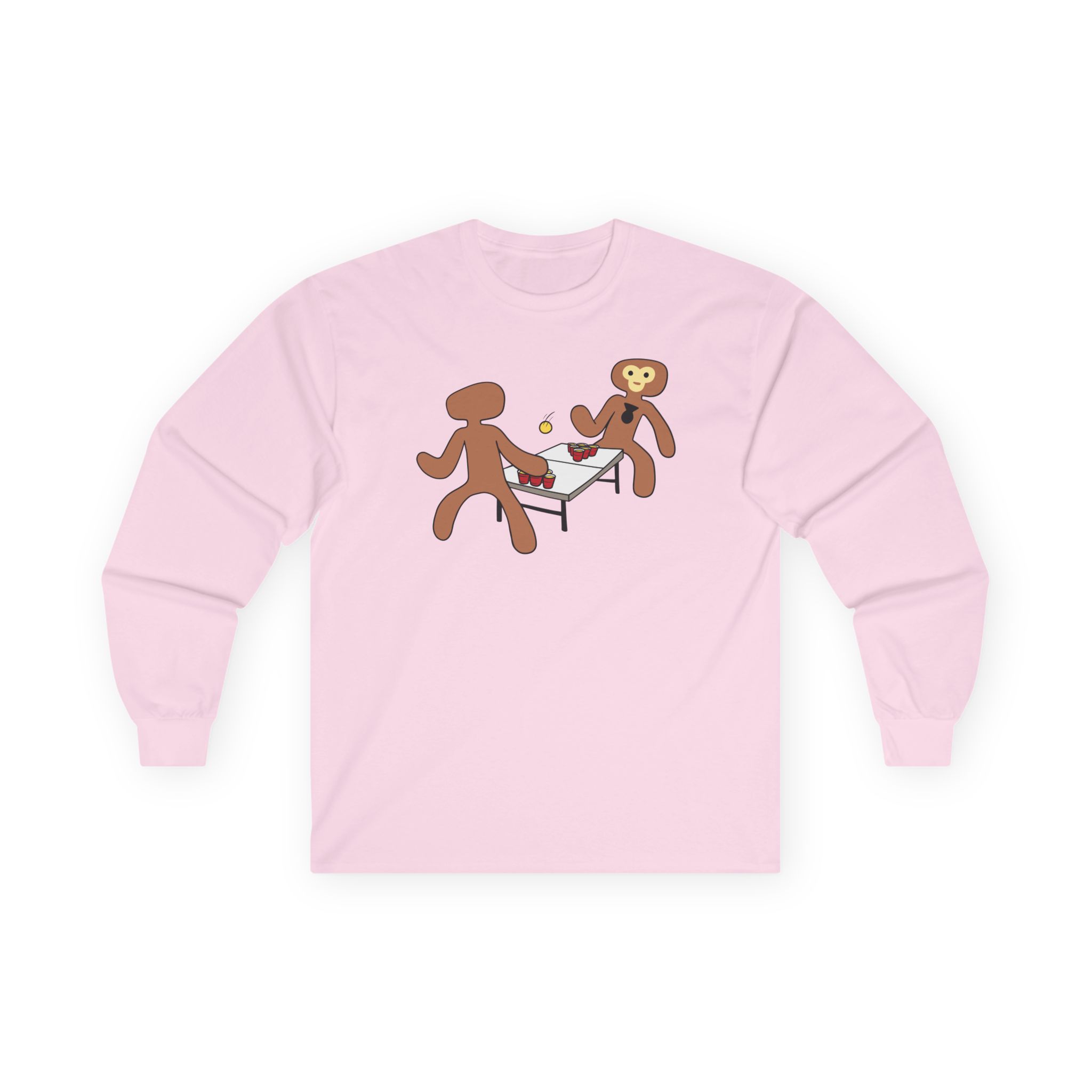 Spoonkidv Monke Pong Unisex Ultra Cotton Long Sleeve Tee