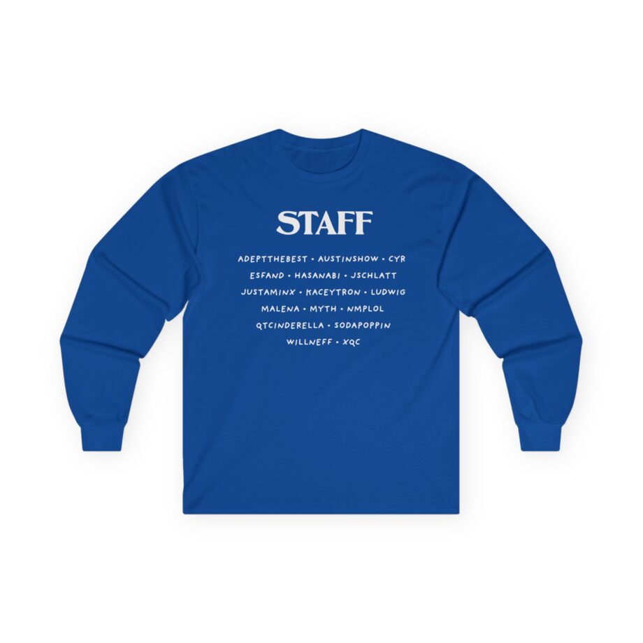 Qtcinderella Shit Camp Staff Unisex Ultra Cotton Long Sleeve Tee