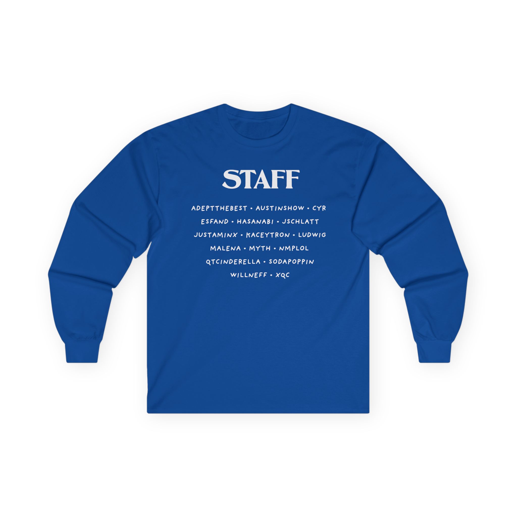 Qtcinderella Shit Camp Staff Unisex Ultra Cotton Long Sleeve Tee