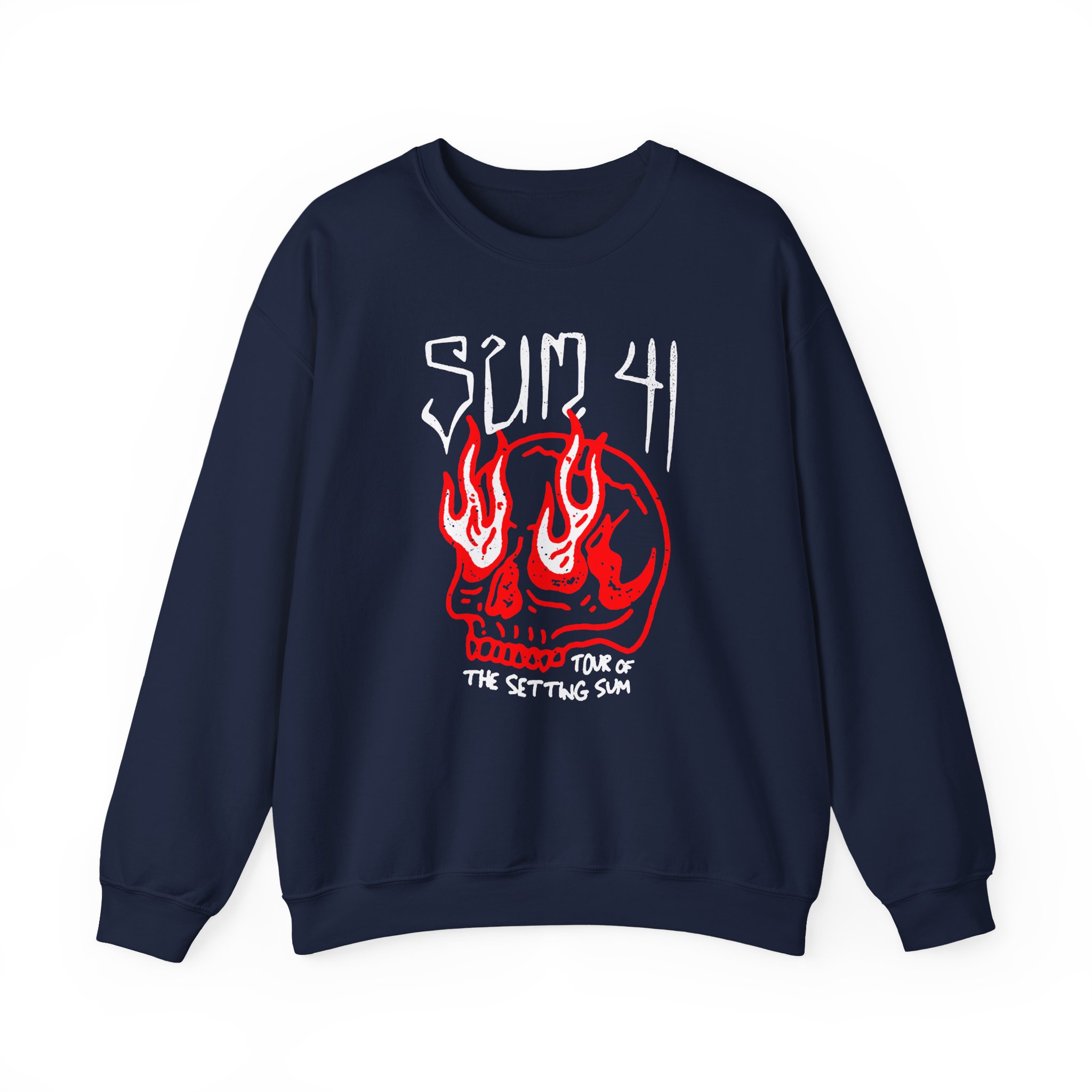 Sum 41 Skull Sketch Tour Unisex Heavy Blendâ„¢ Crewneck Sweatshirt
