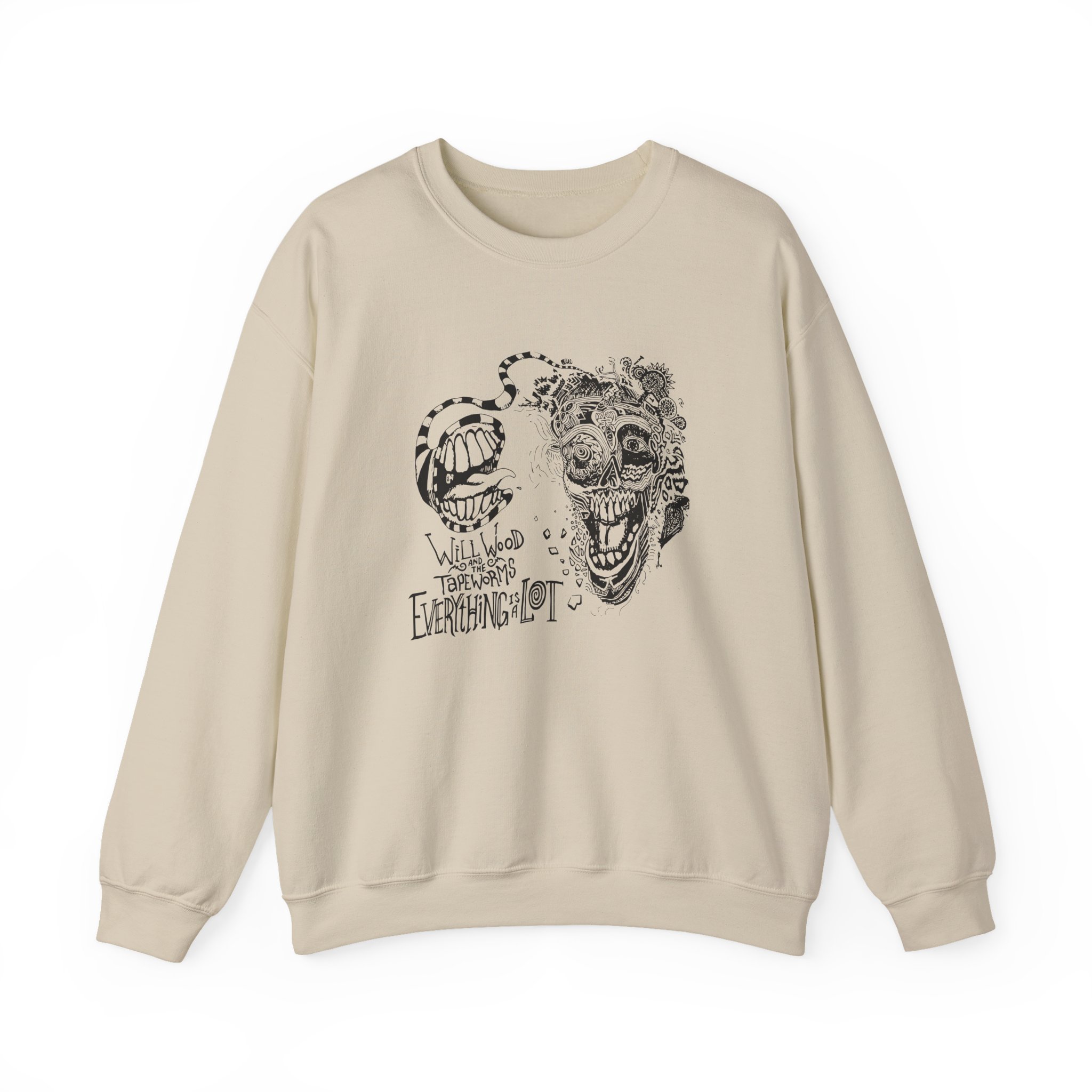 Will Wood Everything is a Lot Unisex Heavy Blendâ„¢ Crewneck Sweatshirt