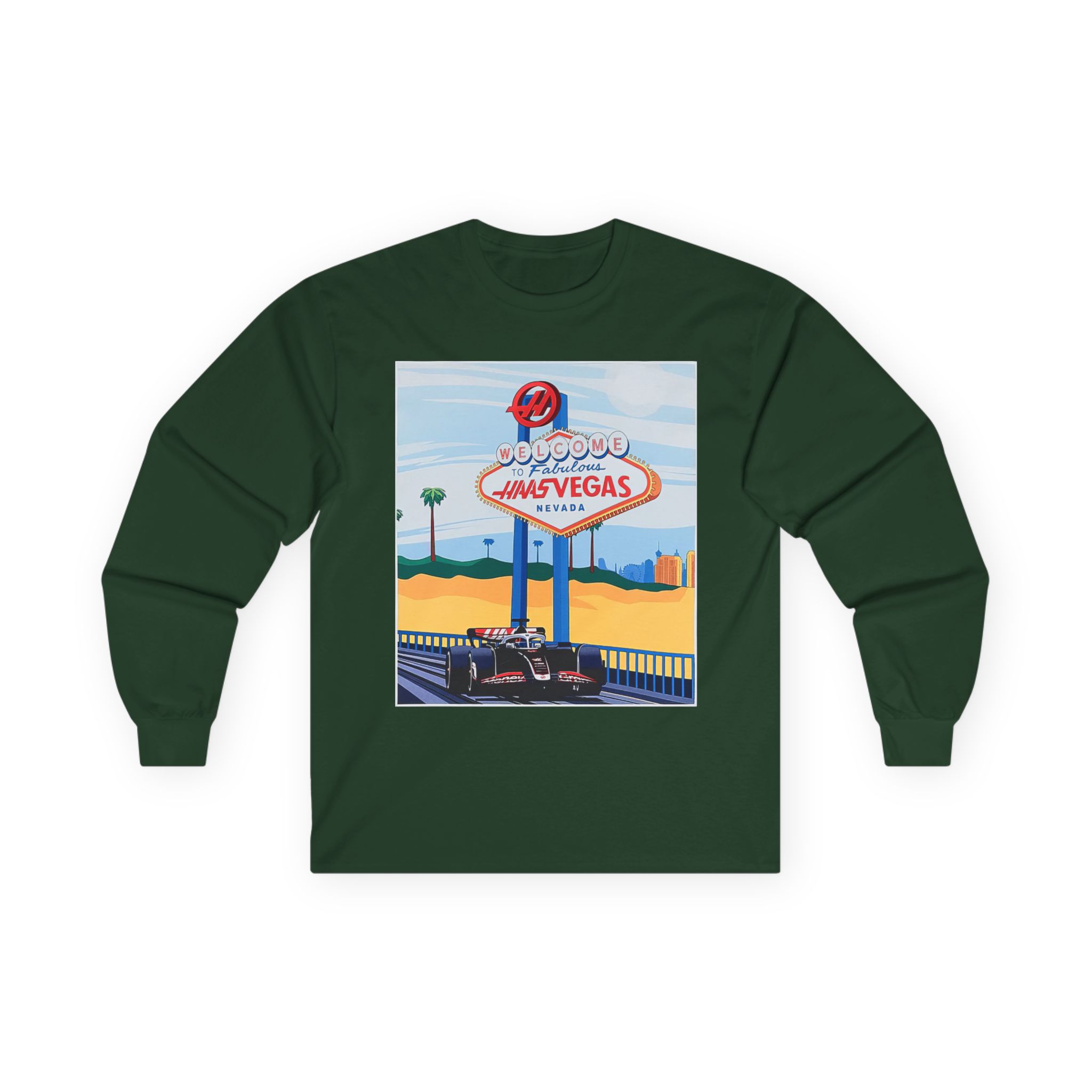 Haas F1 Las vegas Gp Unisex Ultra Cotton Long Sleeve Tee
