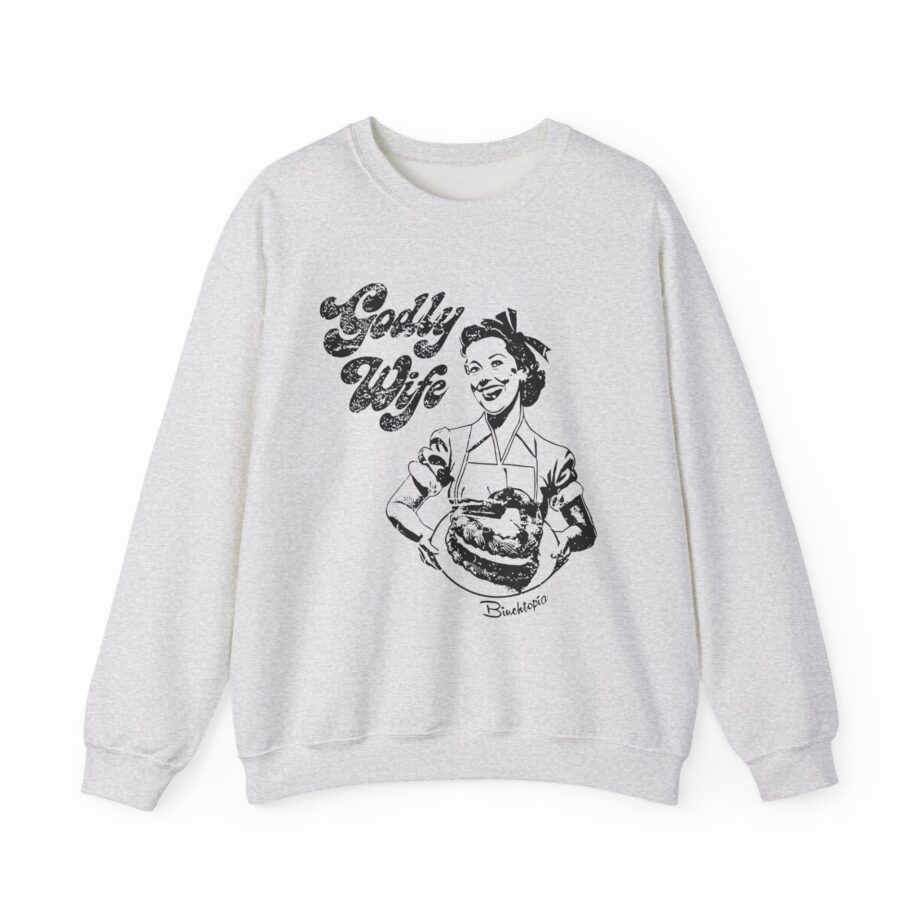 Binchtopia Godly Wife Unisex Heavy Blend™ Crewneck Sweatshirt