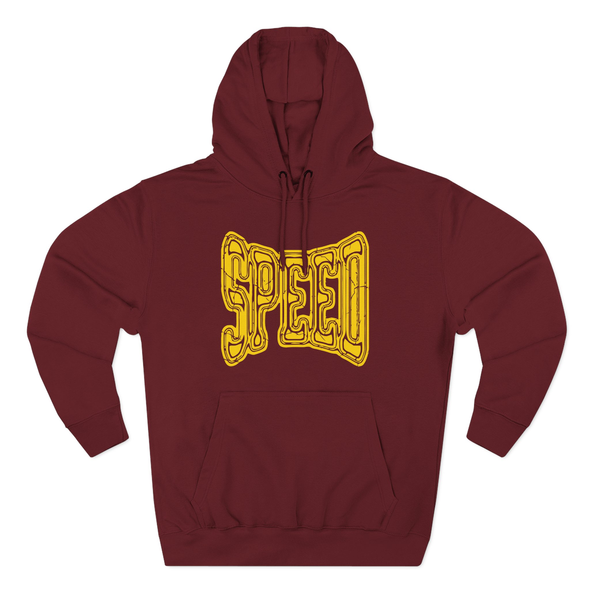 Ishowspeed Gold Logo Three-Panel Fleece Hoodie