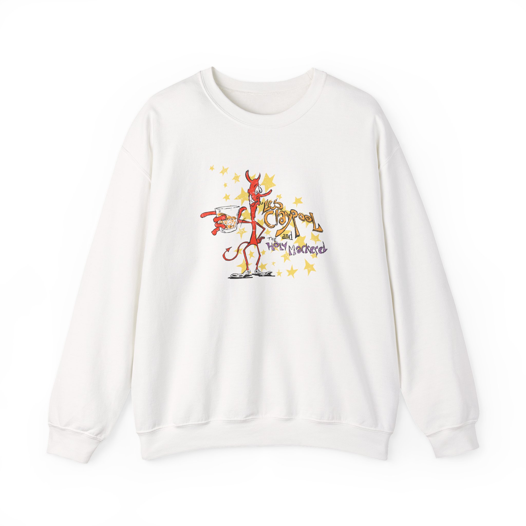 Primus Holy Mackerel Devil Ringer Unisex Heavy Blendâ„¢ Crewneck Sweatshirt