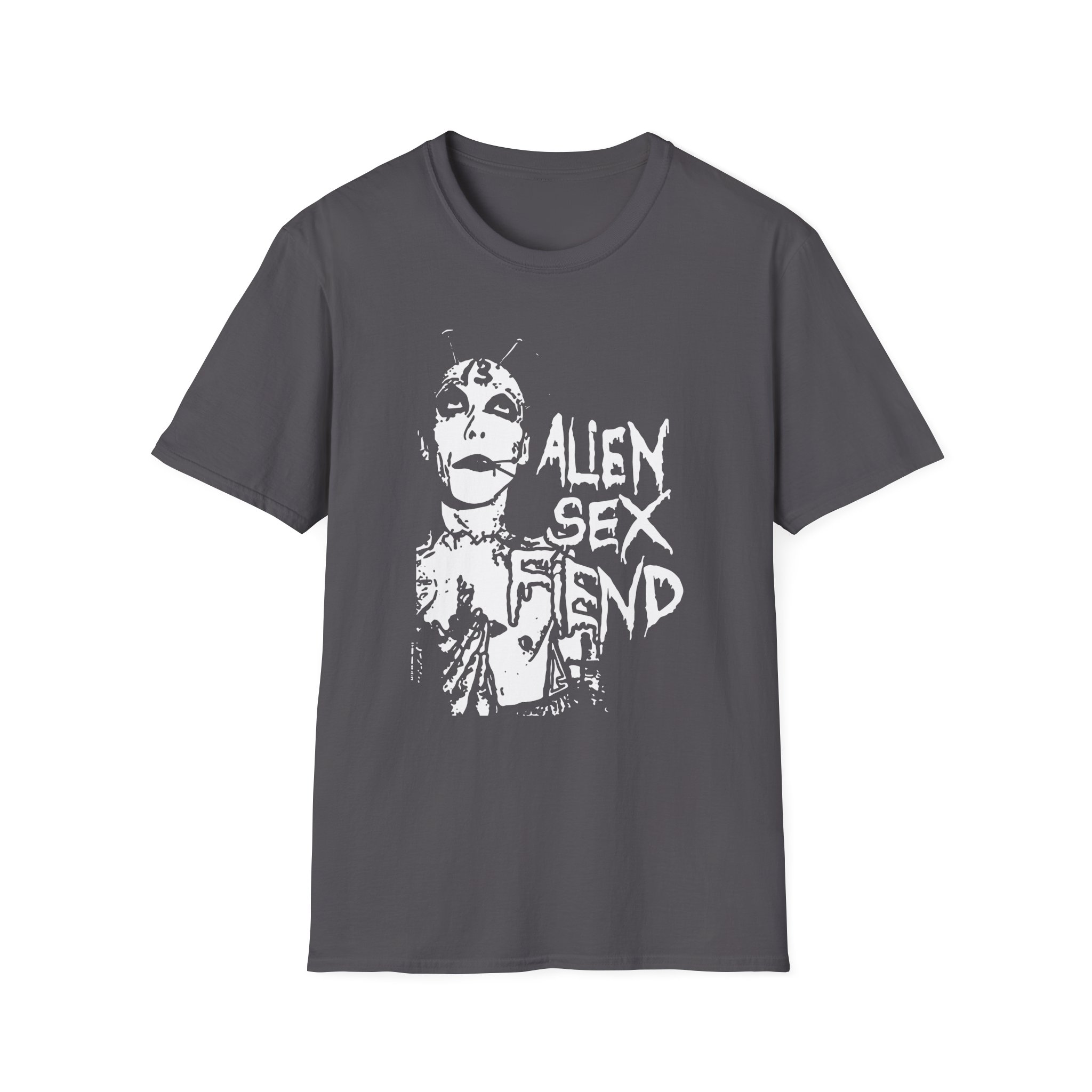 Alien Sex Fiend 13 Head Unisex Softstyle T-Shirt
