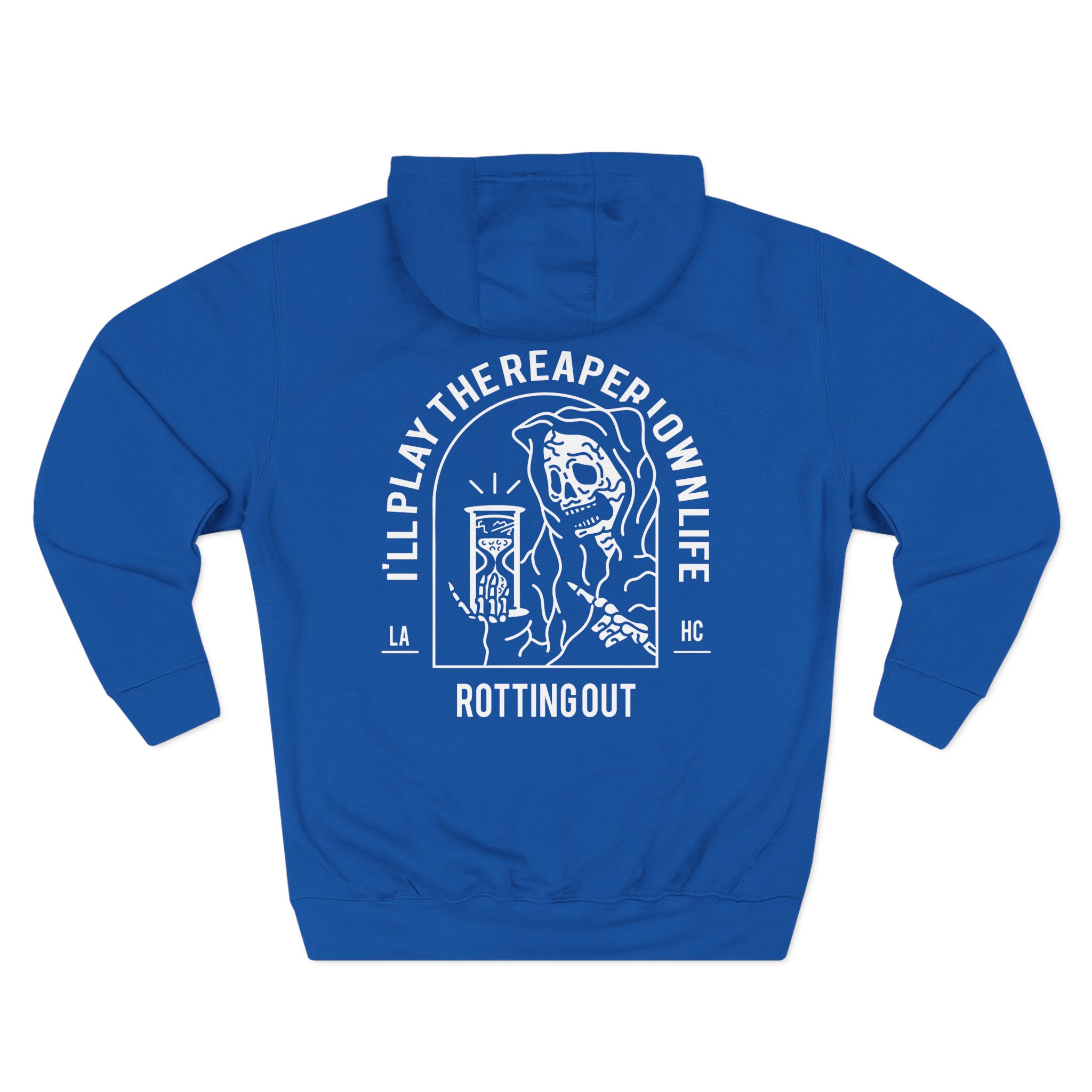 Rotting Out I'll Play the Reaper in My Own Life Three-Panel Fleece Hoodie
