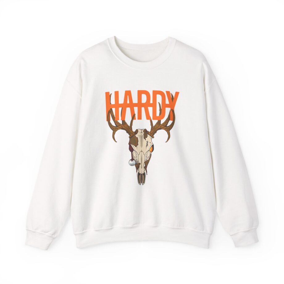 Hardy Deer Skull Unisex Heavy Blend™ Crewneck Sweatshirt