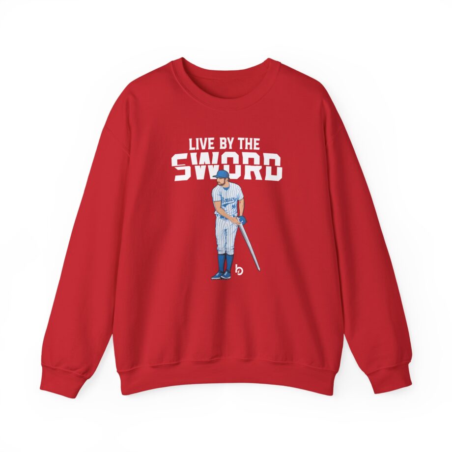 Trevor Bauer Live By The Sword Unisex Heavy Blend™ Crewneck Sweatshirt