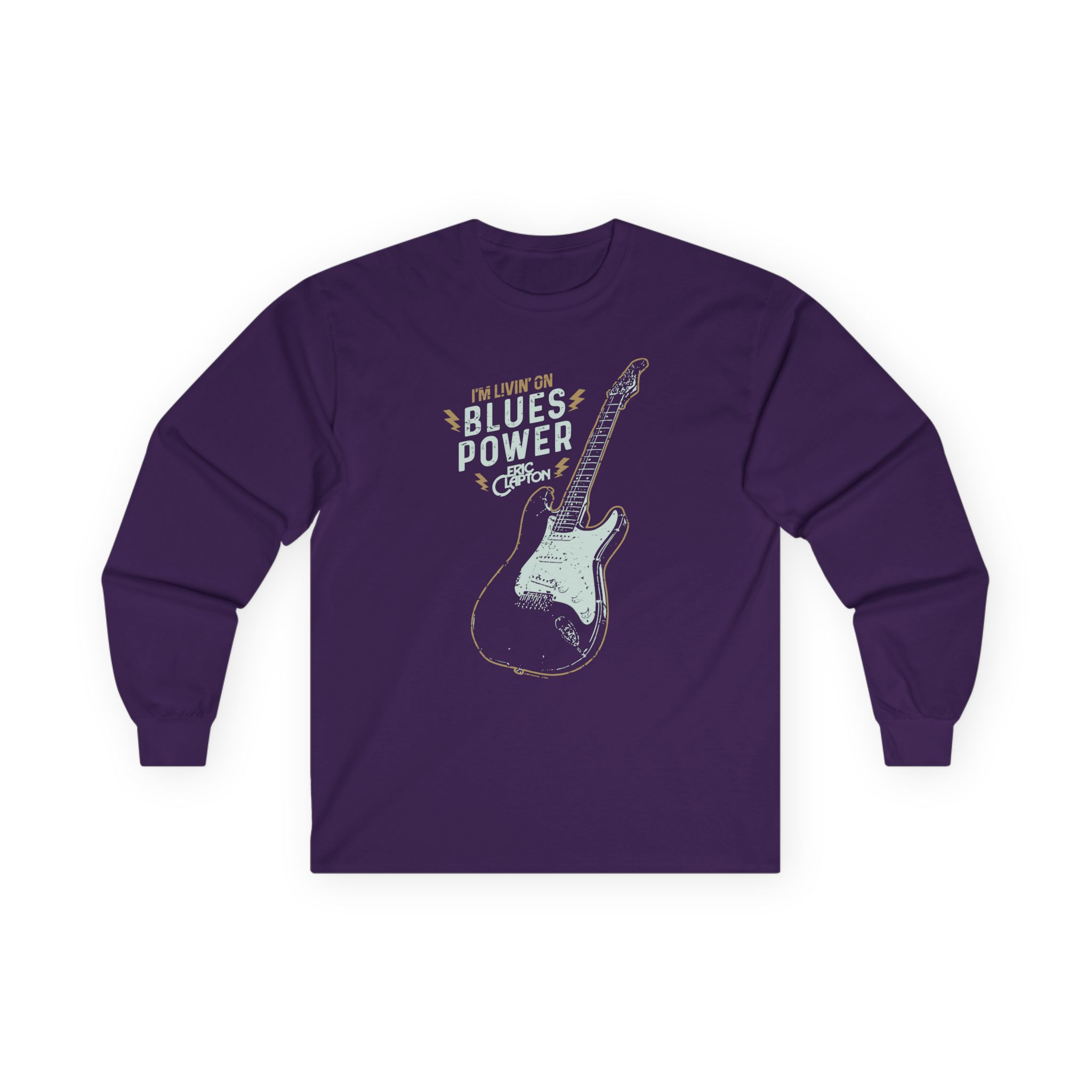 Eric Clapton Livin on Blues Power Unisex Ultra Cotton Long Sleeve Tee