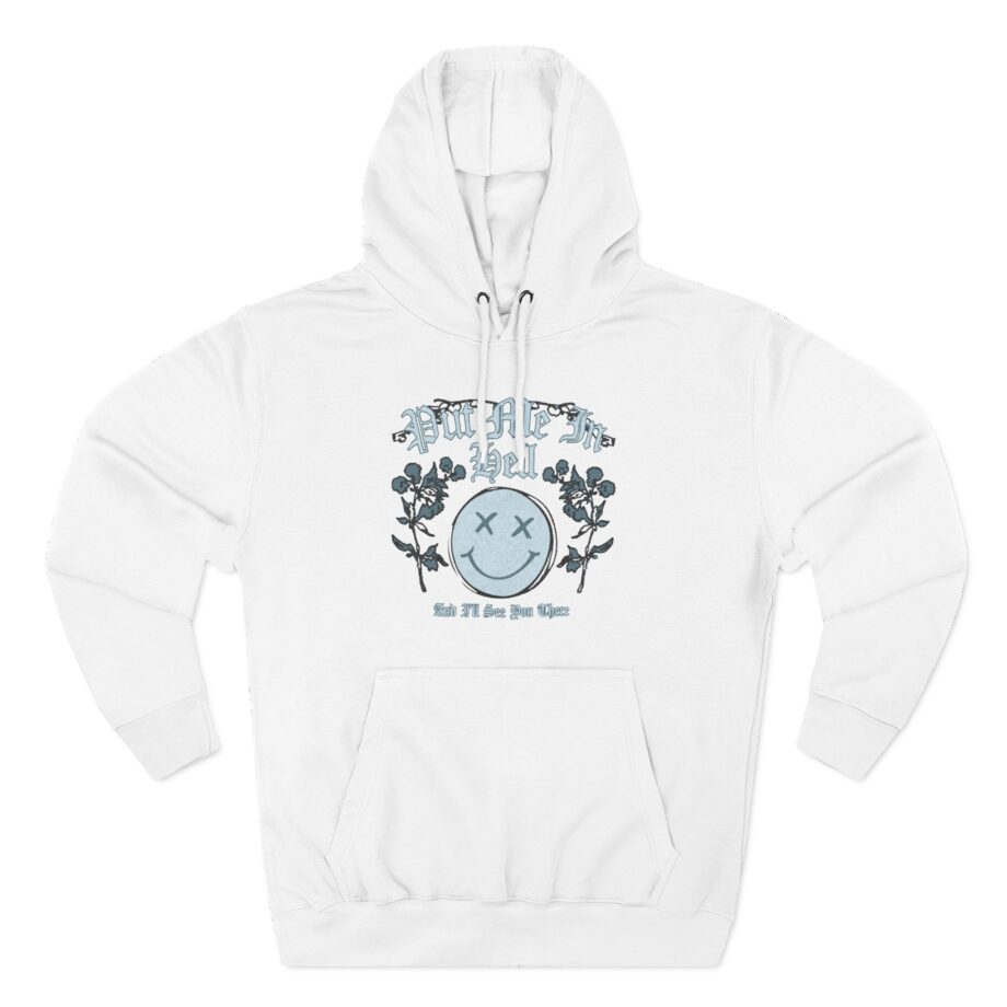 Kallmekris Put Me in Hell Three-Panel Fleece Hoodie