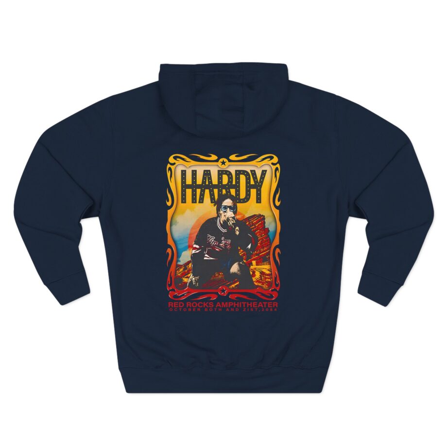 Hardy Red Rocks 2024 Three-Panel Fleece Hoodie