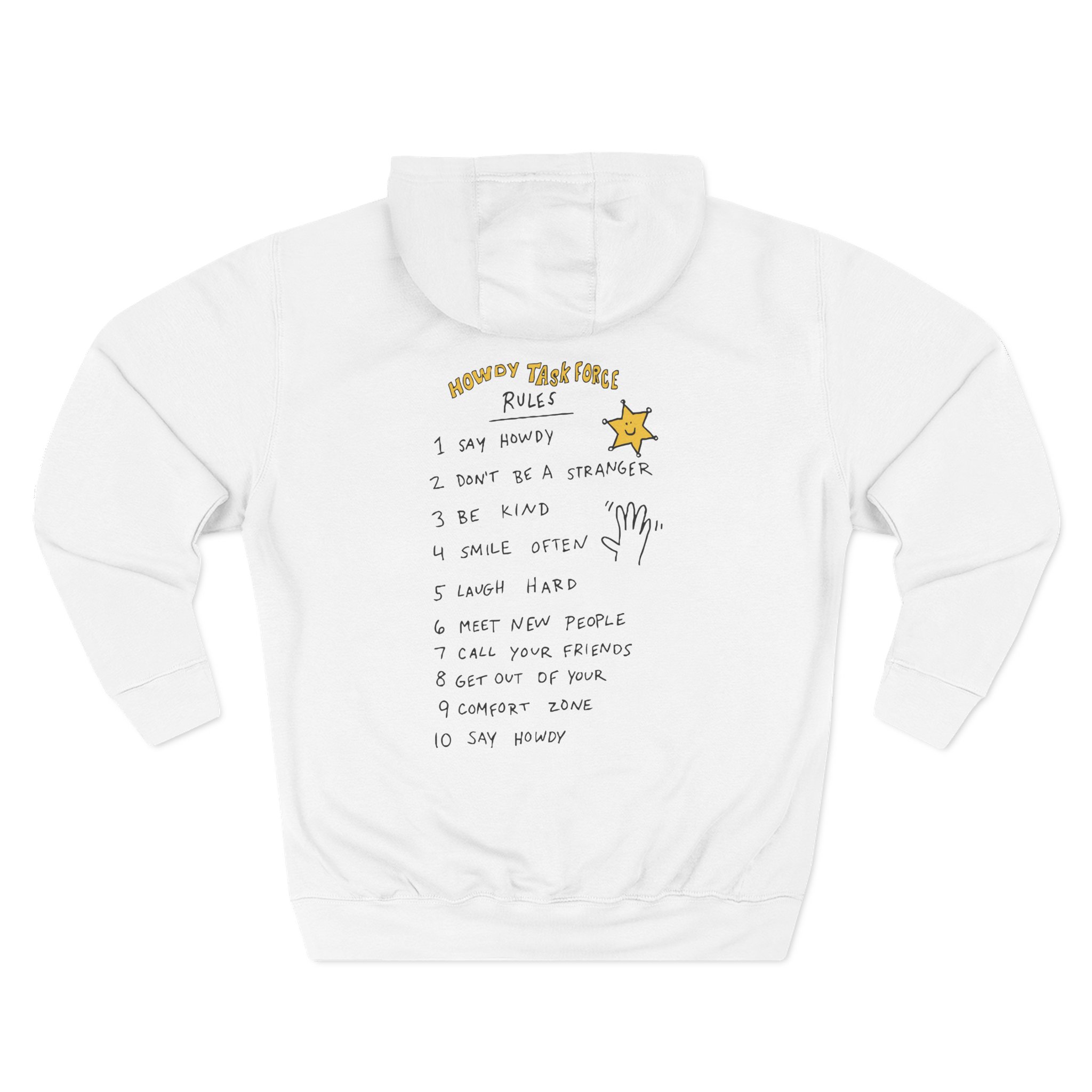 Ryan Trahan Howdy Task Force Three-Panel Fleece Hoodie