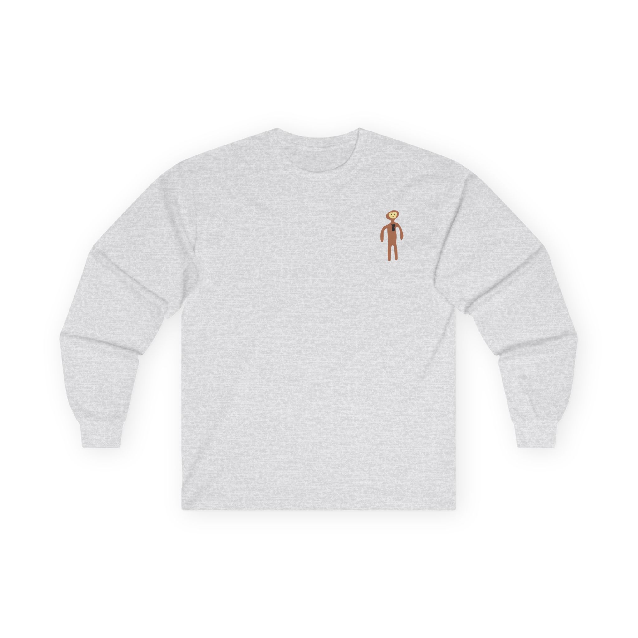 Monke Embroidered Unisex Ultra Cotton Long Sleeve Tee