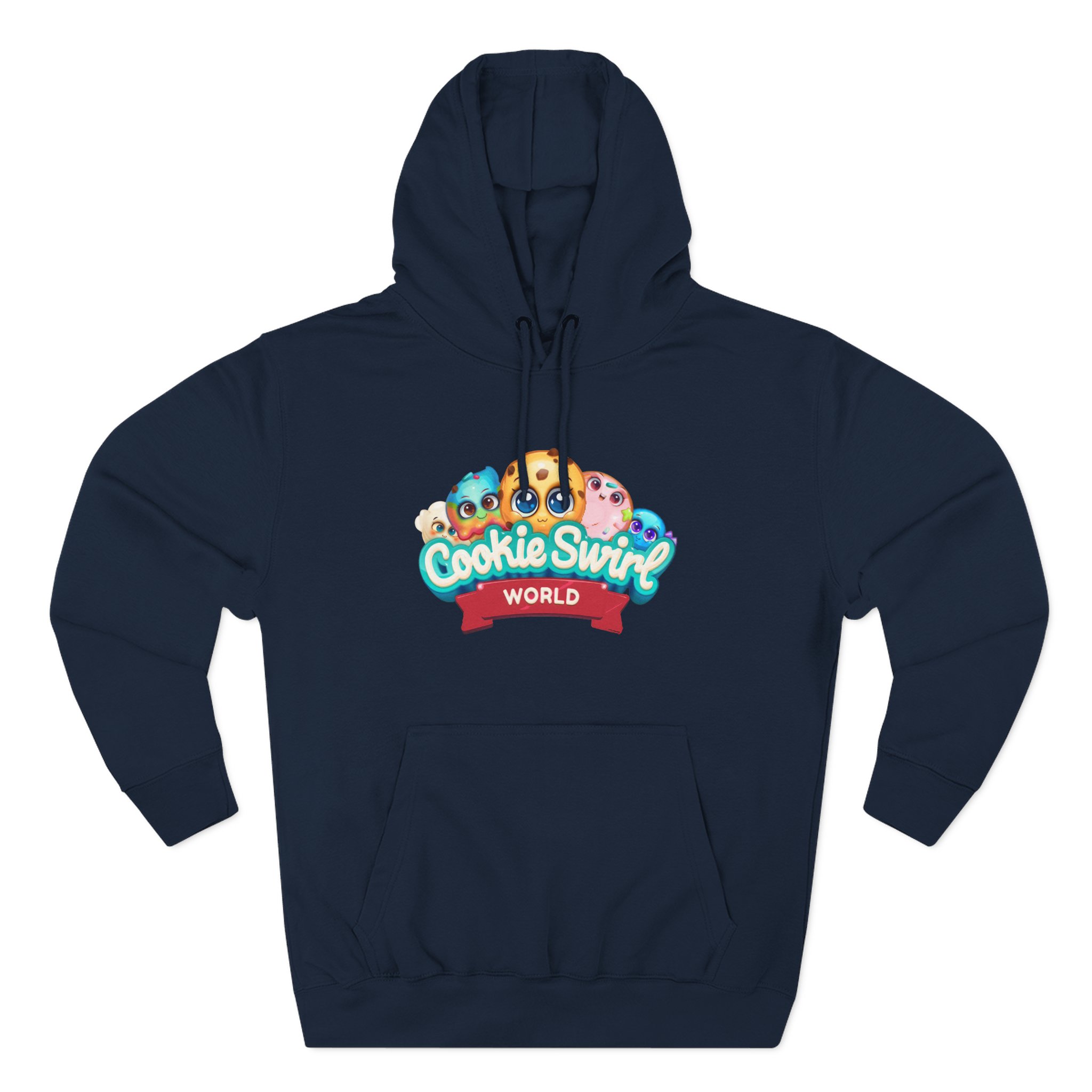 Cookieswirlc Three-Panel Fleece Hoodie