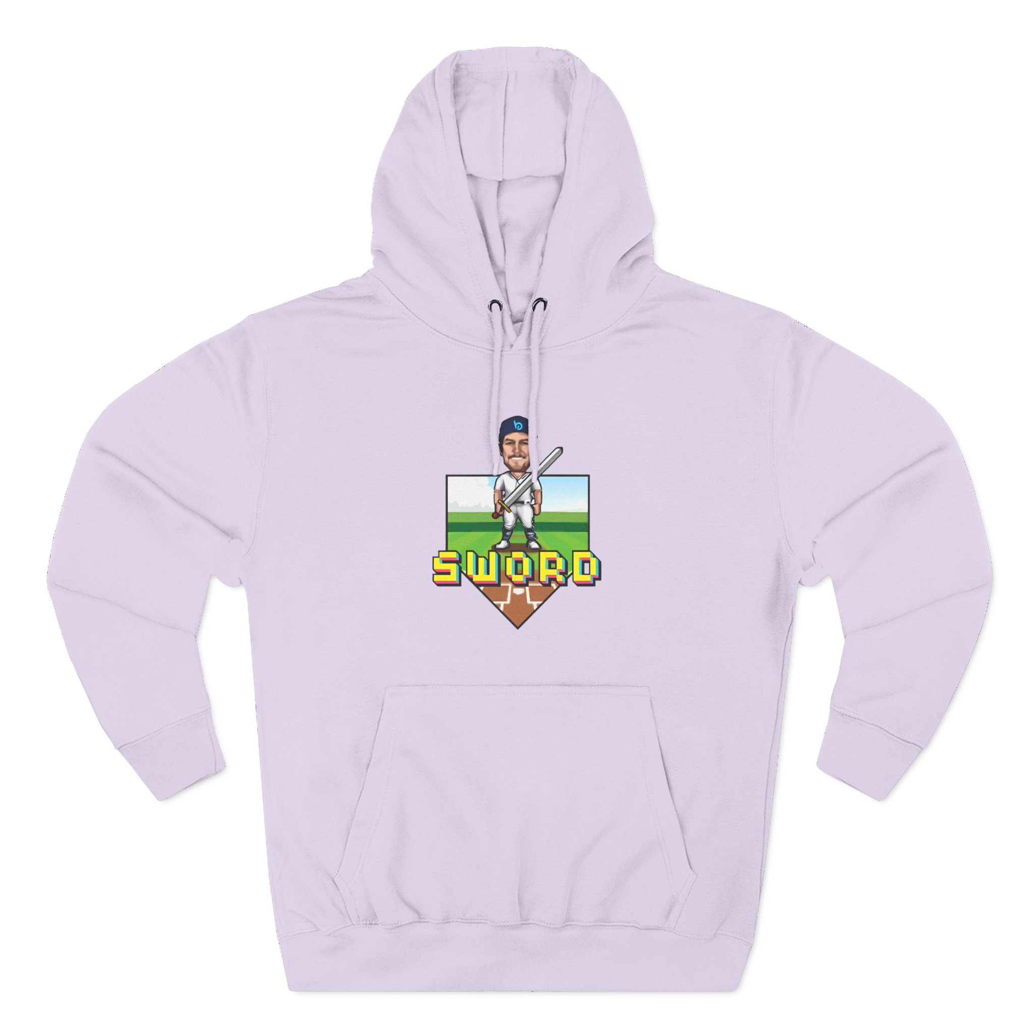 Trevor Bauer Sword Pixel Art Three-Panel Fleece Hoodie