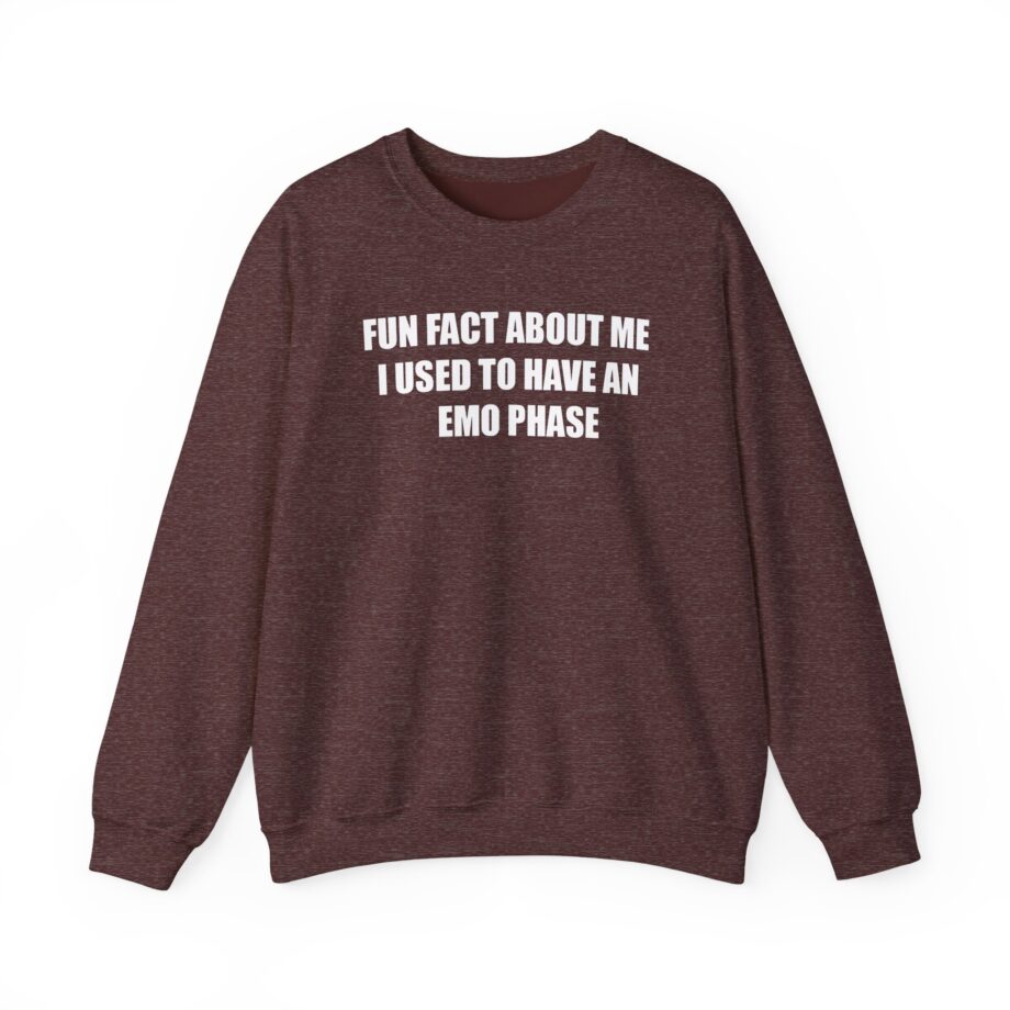 Jake & Johnnie Fun Fact About Me I Used to Have an Emo Phase Unisex Heavy Blend™ Crewneck Sweatshirt