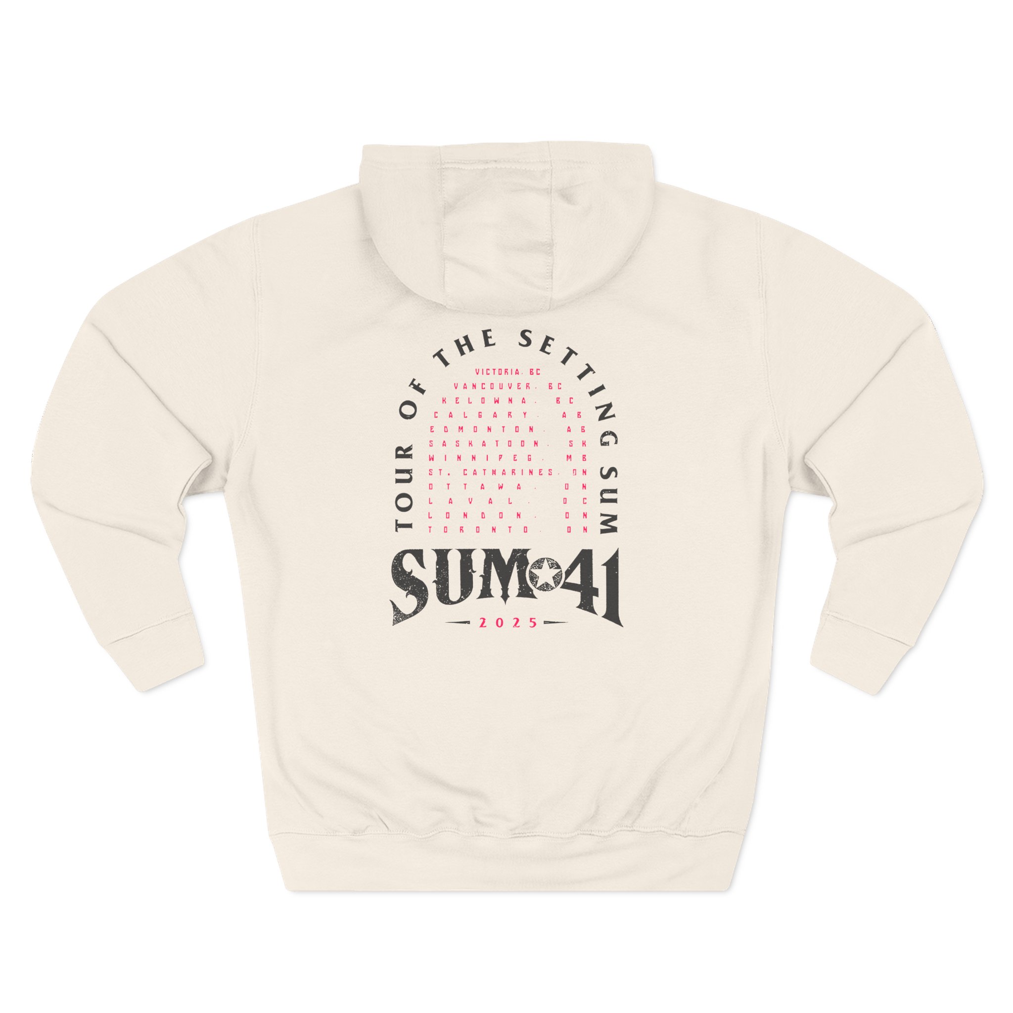 Sum 41 Tour of the Setting Sum Three-Panel Fleece Hoodie
