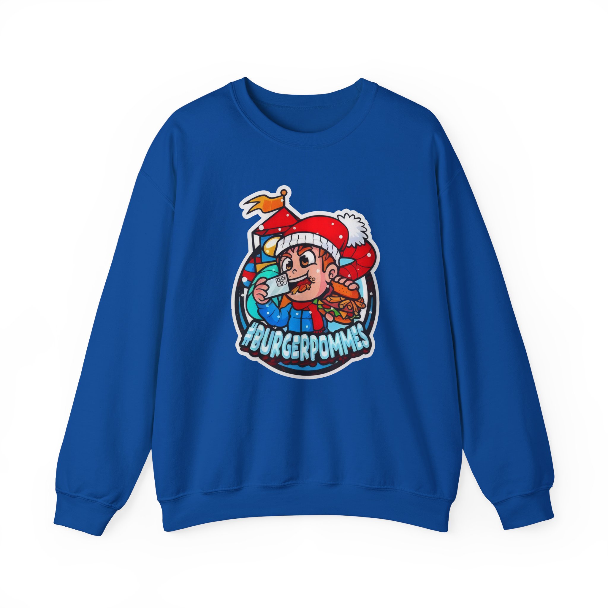 Burger Pommes Unisex Heavy Blendâ„¢ Crewneck Sweatshirt