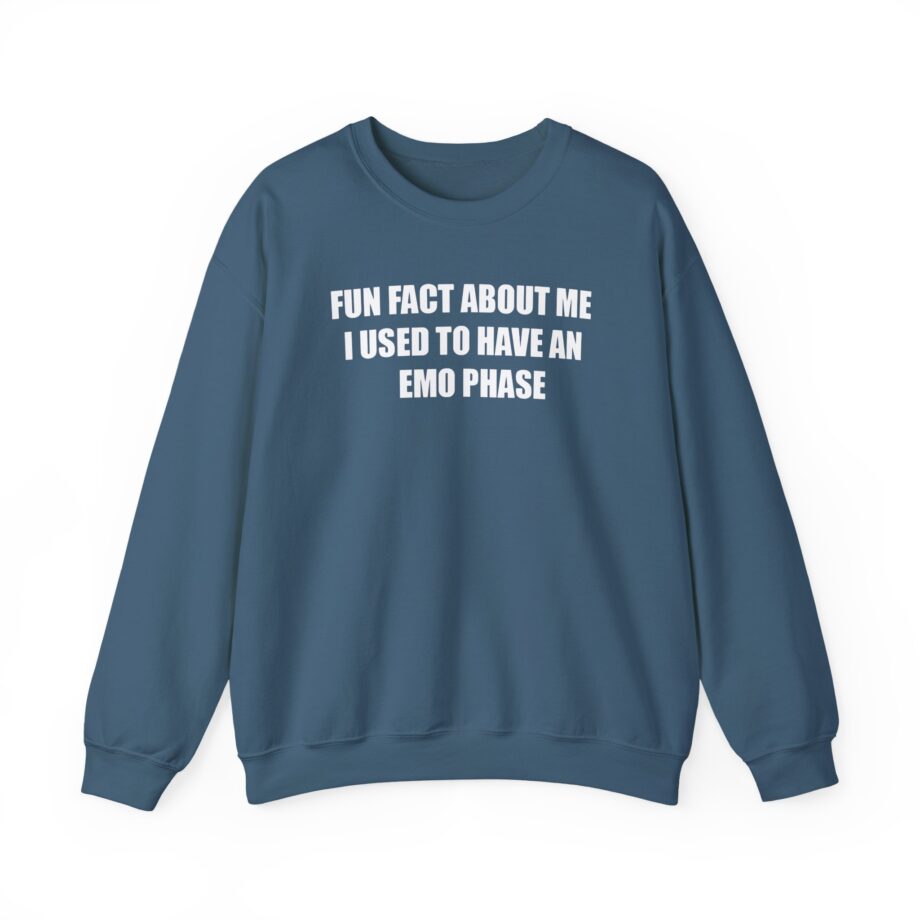 Jake & Johnnie Fun Fact About Me I Used to Have an Emo Phase Unisex Heavy Blend™ Crewneck Sweatshirt