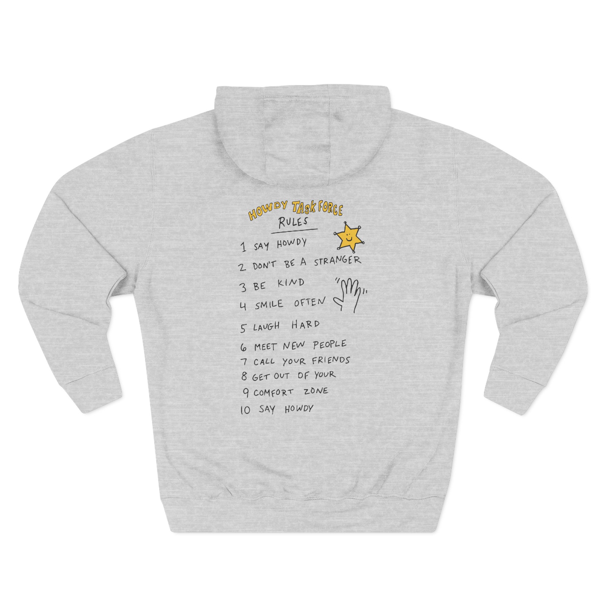 Ryan Trahan Howdy Task Force Three-Panel Fleece Hoodie