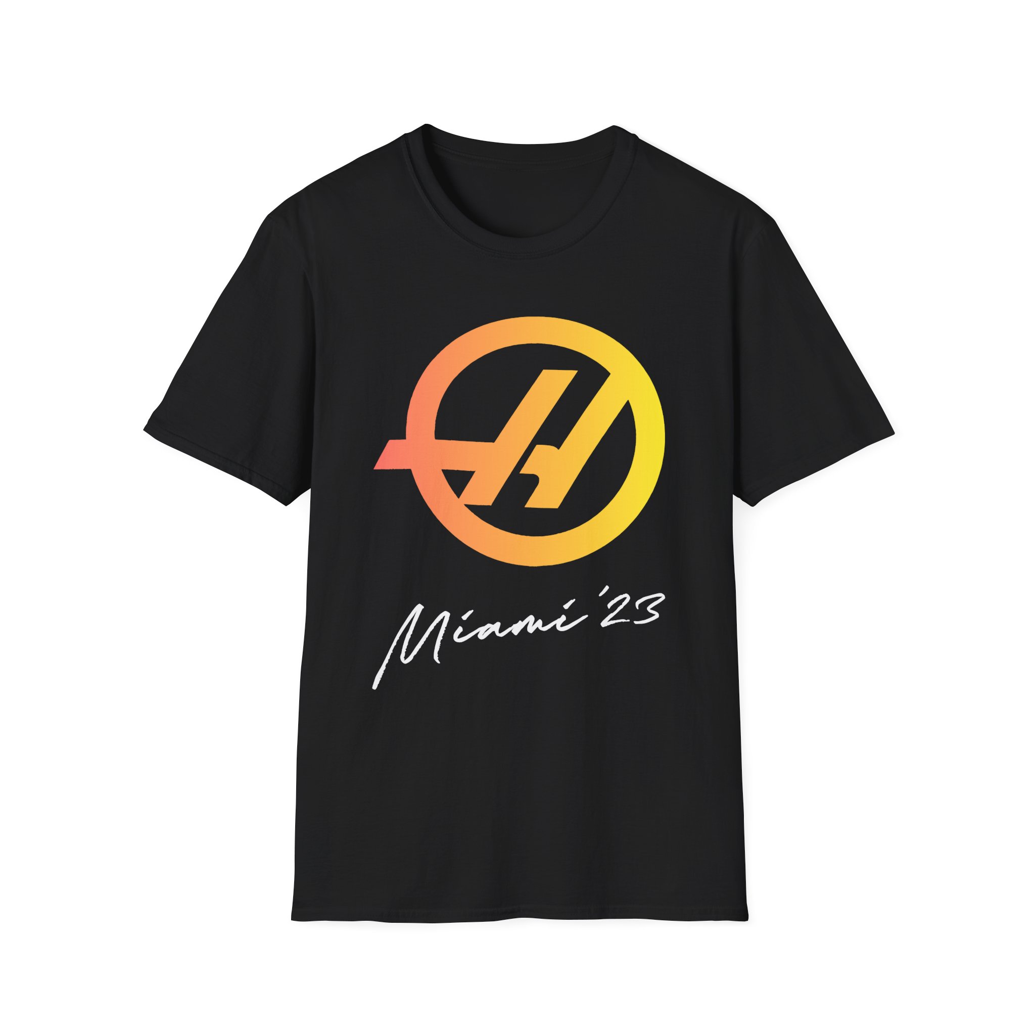 Haas F1 Miami Gp Unisex Softstyle T-Shirt