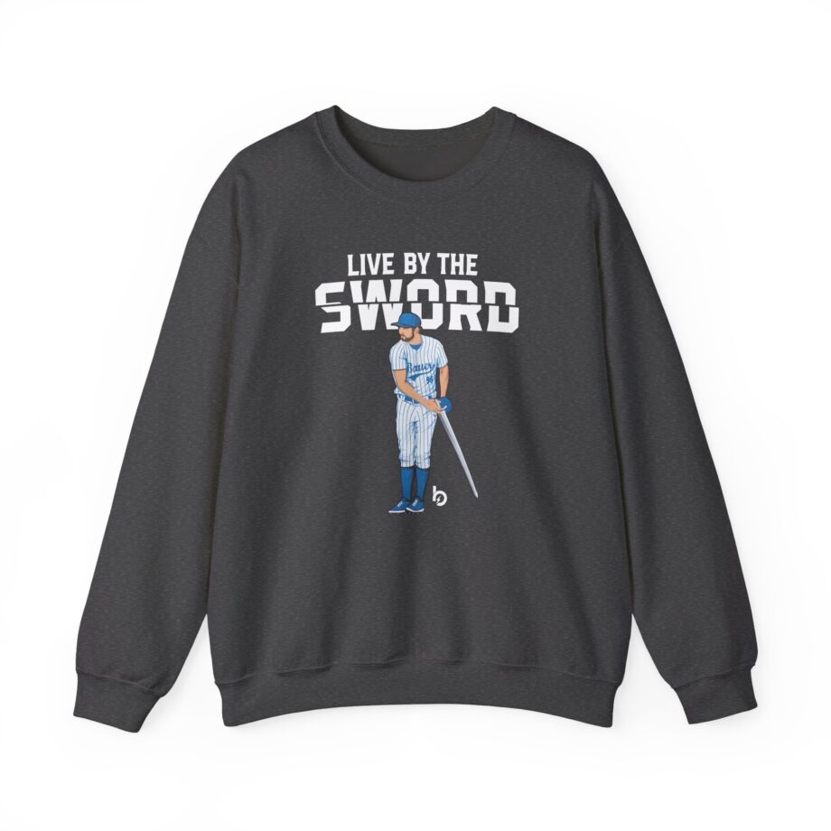 Trevor Bauer Live By The Sword Unisex Heavy Blend™ Crewneck Sweatshirt