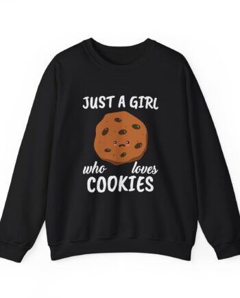 Cookieswirlc Just a Girl Who Loves Cookies Unisex Heavy Blend™ Crewneck Sweatshirt
