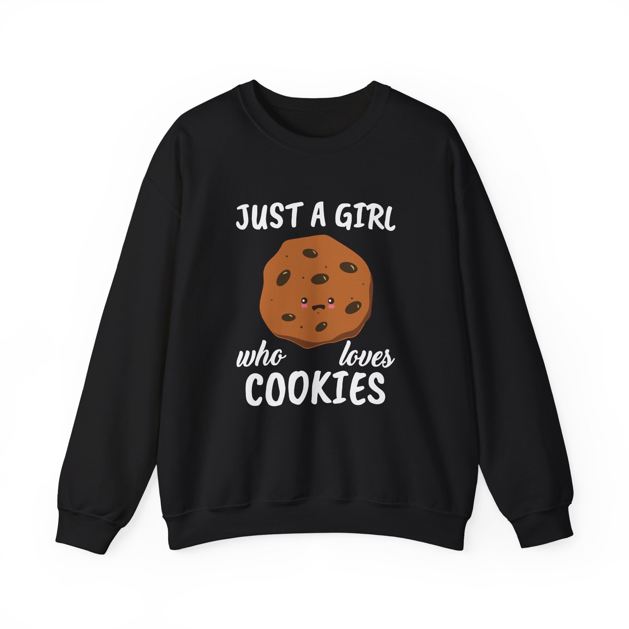 Cookieswirlc Just a Girl Who Loves Cookies Unisex Heavy Blendâ„¢ Crewneck Sweatshirt